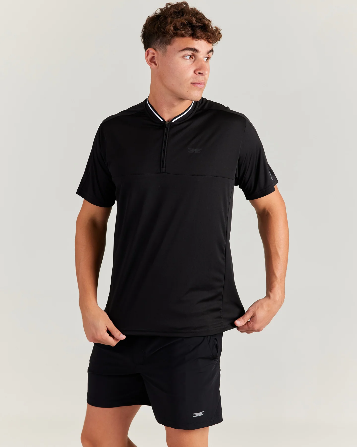 Advantage Zip Tee - Black - Image 3