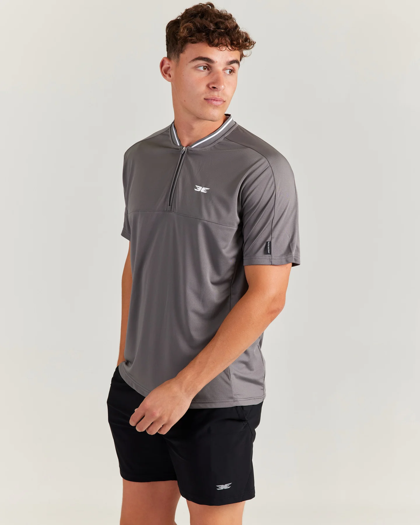 Advantage Zip Tee - Charcoal - Image 3