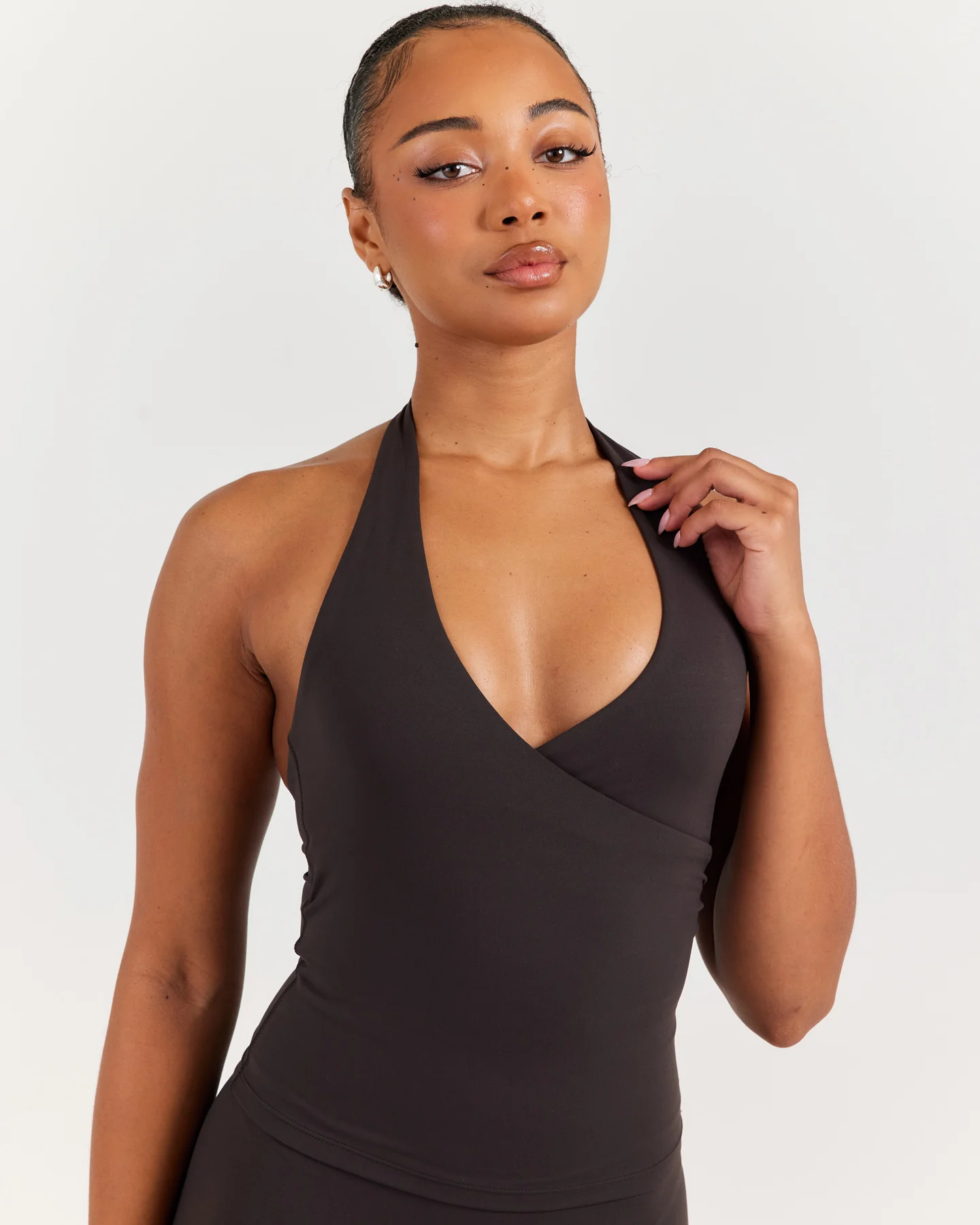 Airey Halter Tank - Coffee Bean - Image 4