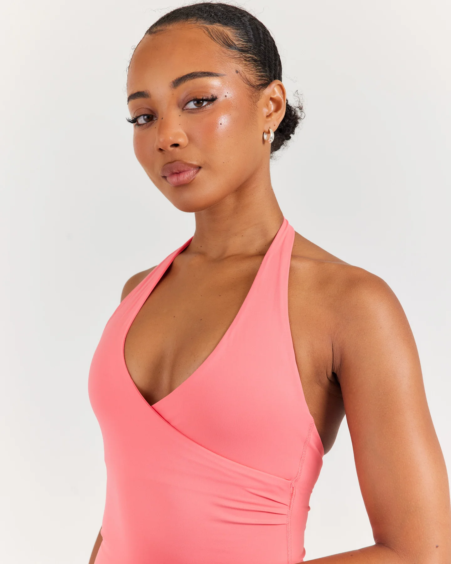 Airey Halter Tank - Pink Papaya - Image 4