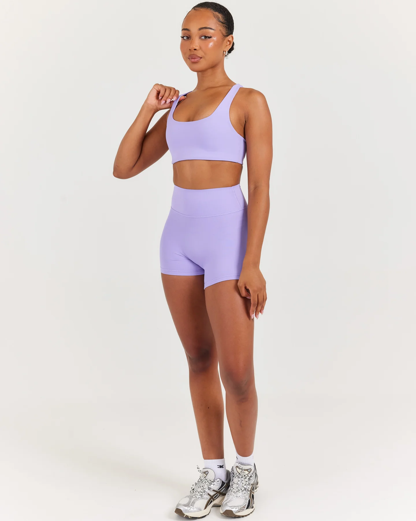 Airey Mini Shorts - Bright Lilac - Image 5