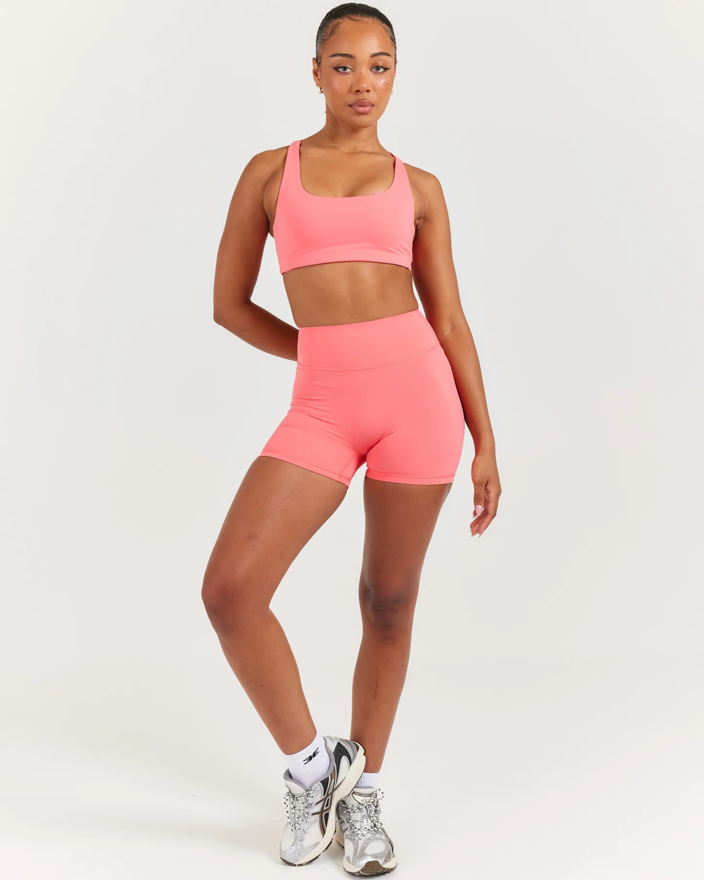 Airey Mini Shorts - Pink Papaya - Image 4