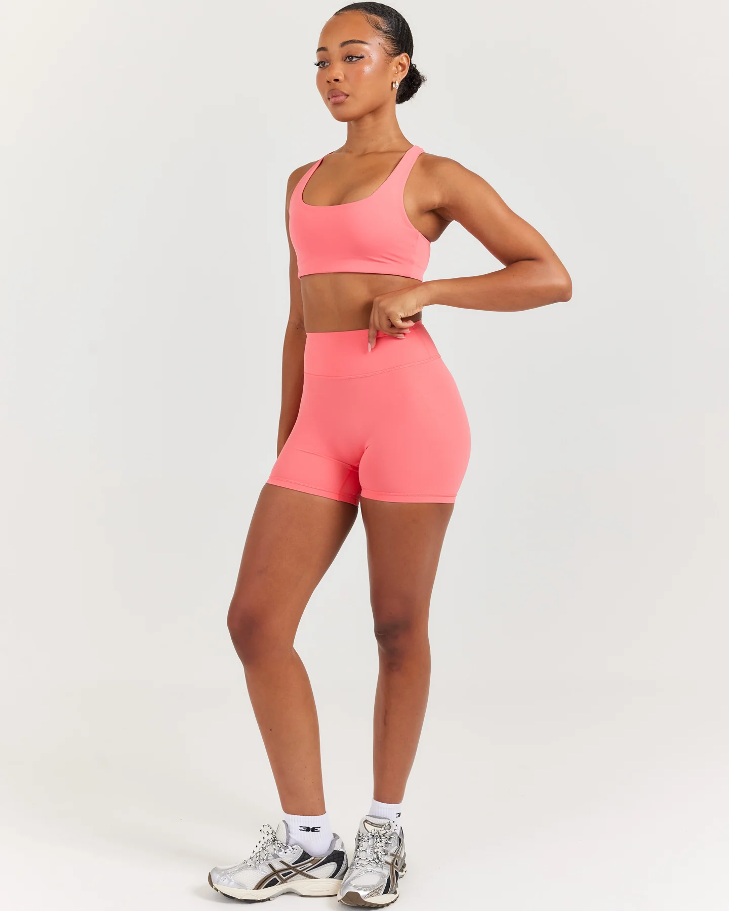 Airey Mini Shorts - Pink Papaya - Image 5