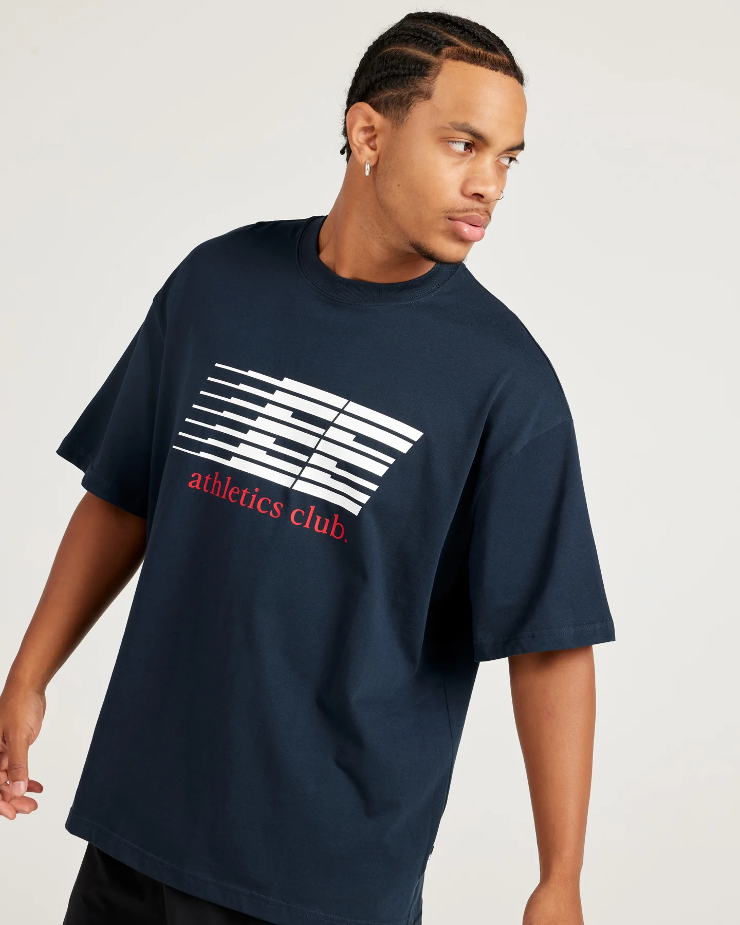 Athletics Club Tee - Navy - Image 3