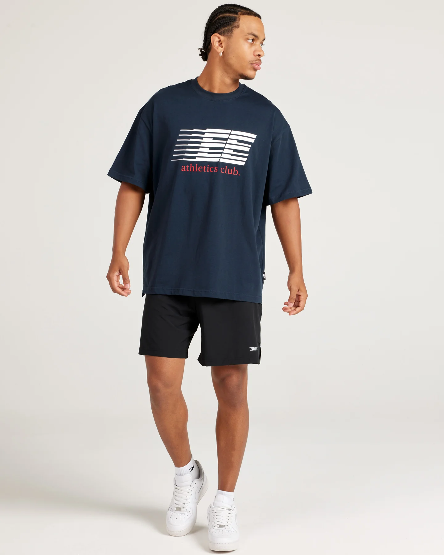Athletics Club Tee - Navy - Image 4