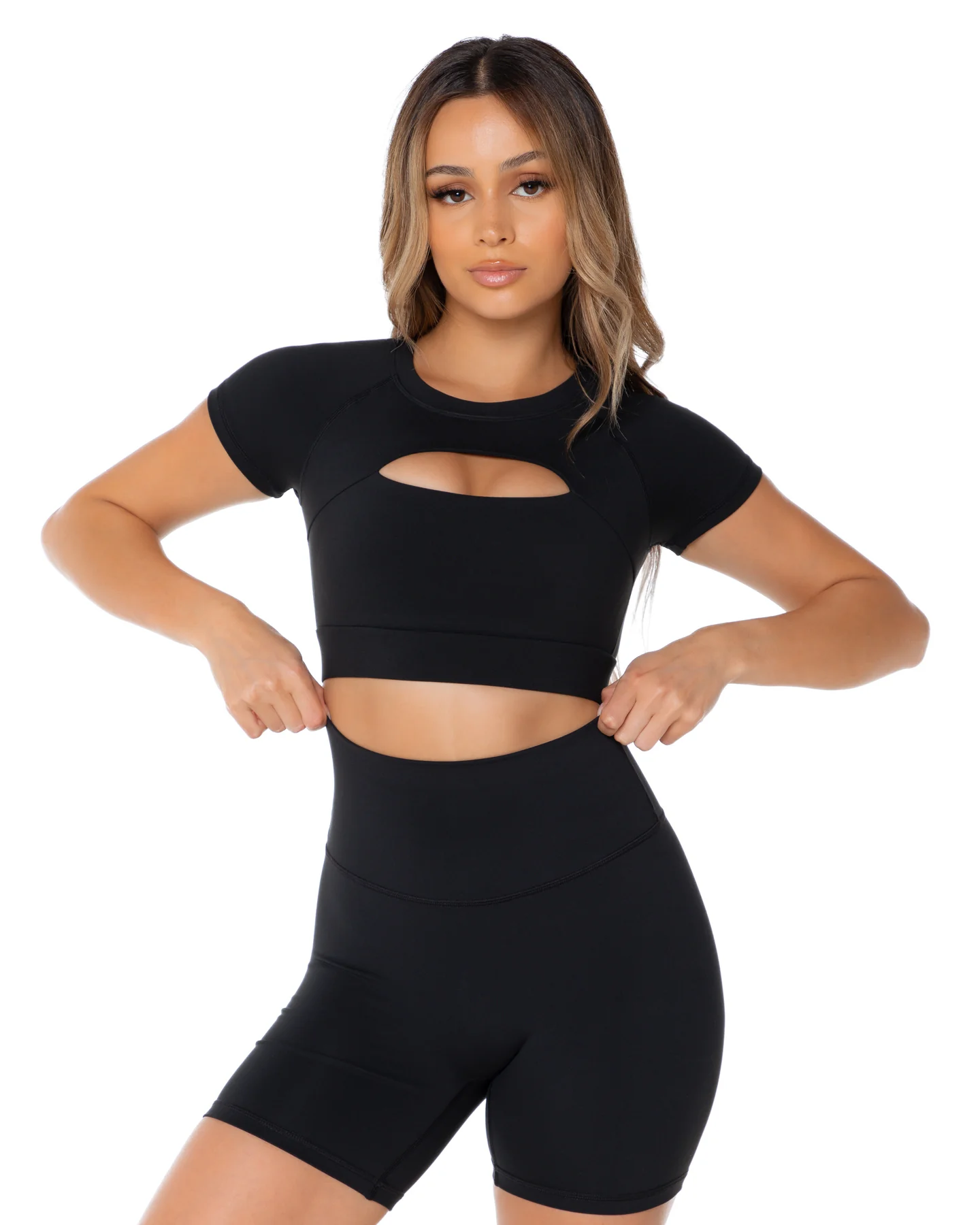 Aura Scrunch Shorts - Black - Image 4