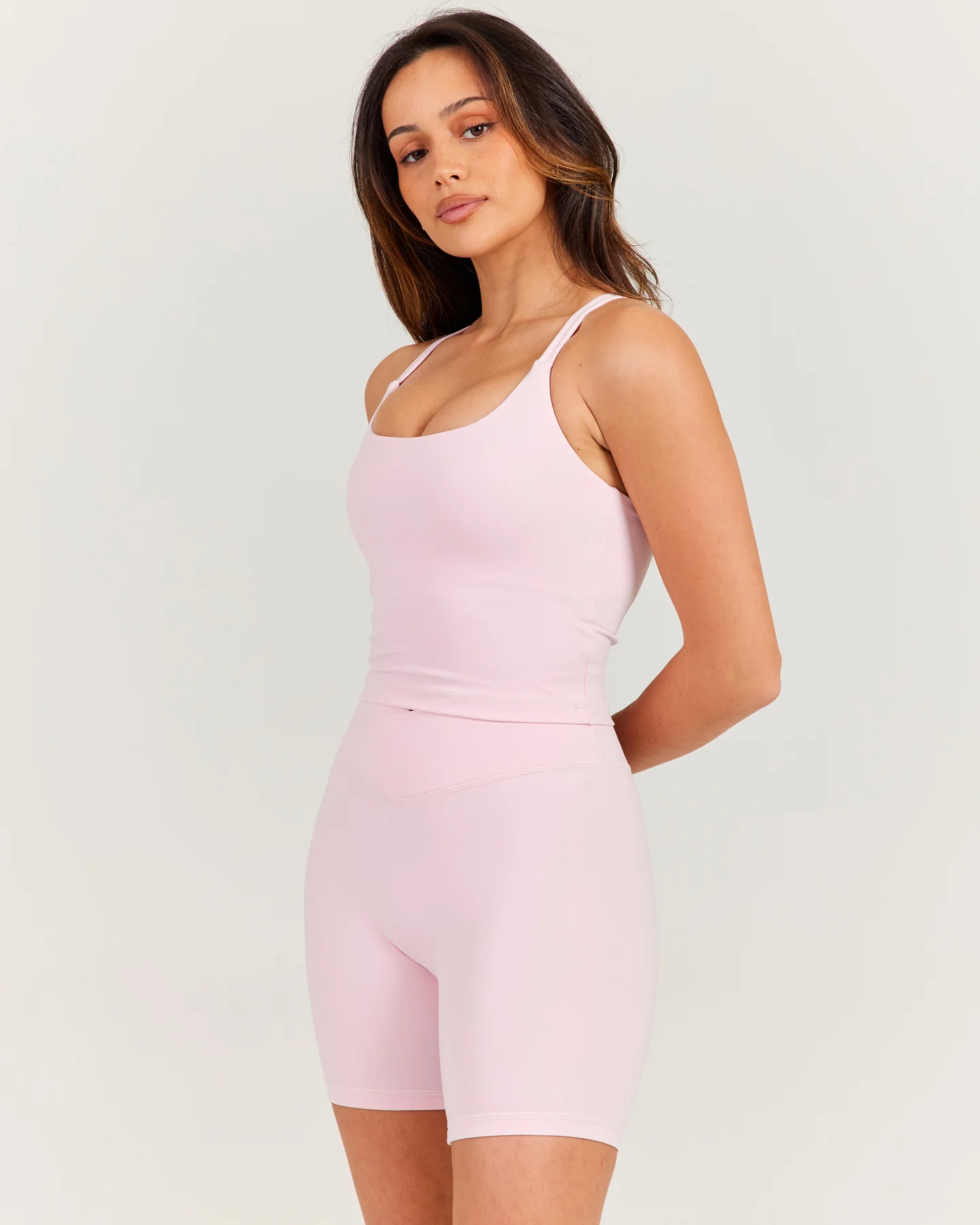 Aura Thin Strap Tank - Blush Pink - Image 3