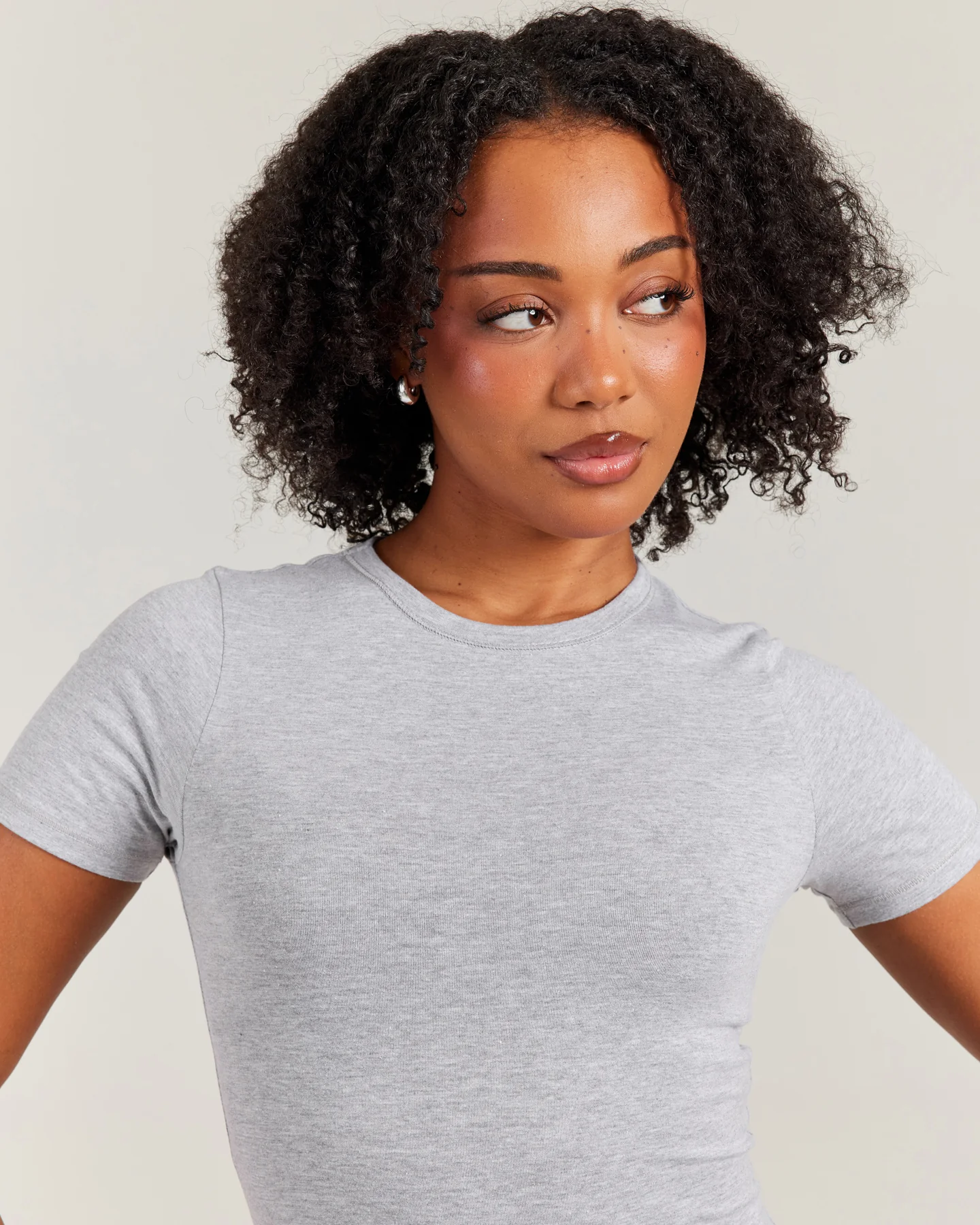 Charm Tee - Grey - Image 4