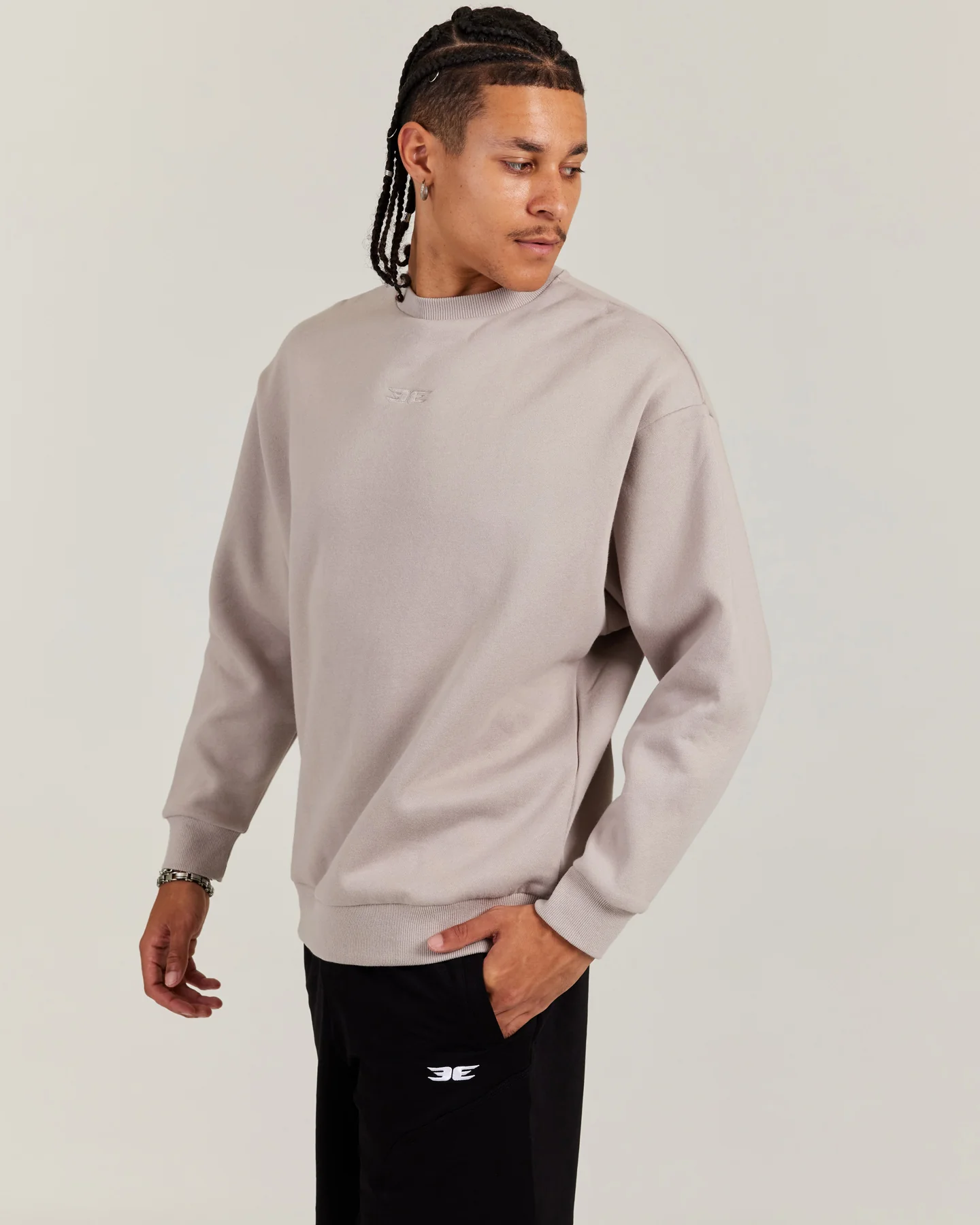 Classic Crewneck - Taupe - Image 3