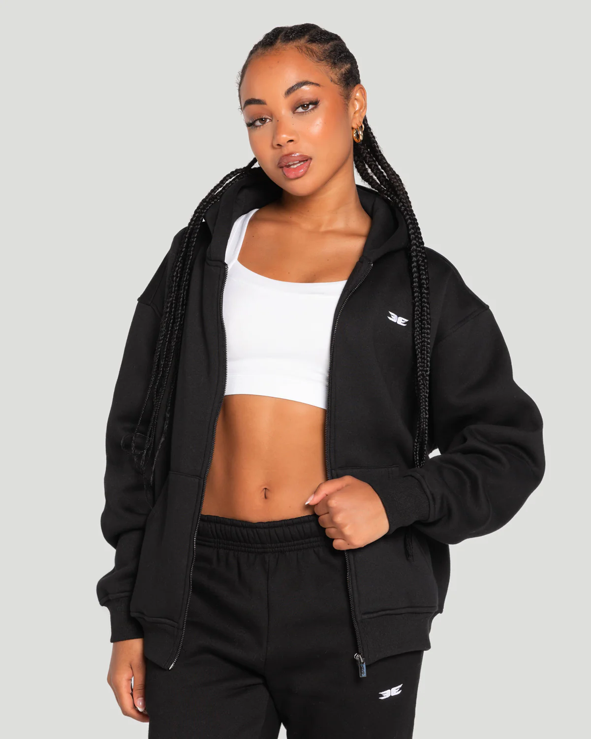 Classic Zip Through - Black - Image 3