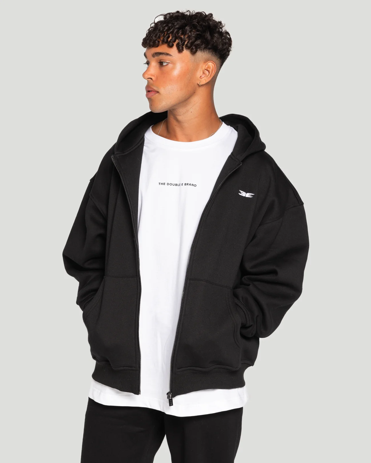 Classic Zip Through - Black - Image 5