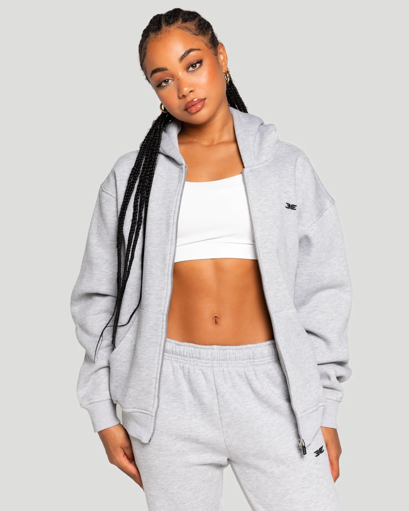 Classic Zip Through - Grey - Image 3