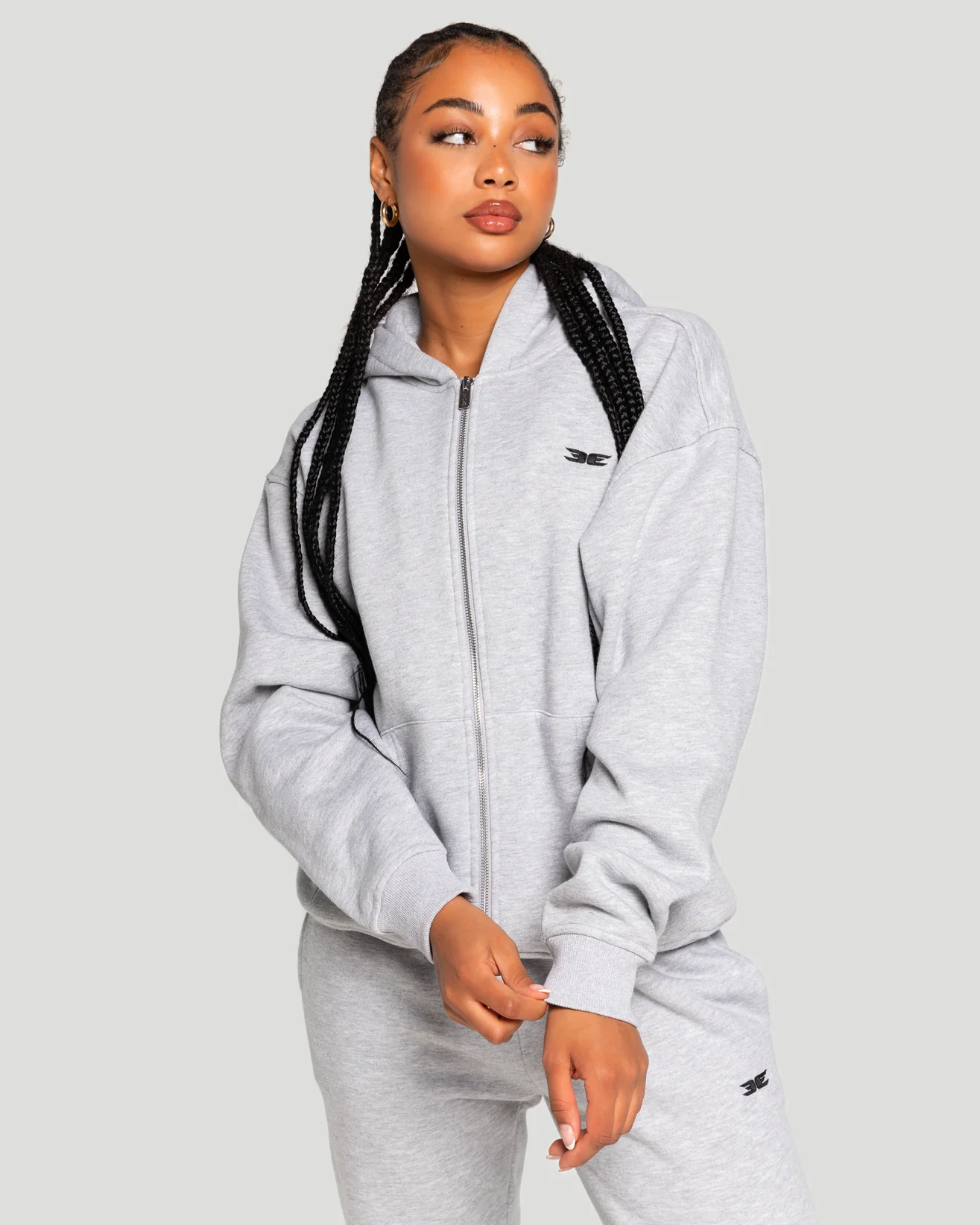 Classic Zip Through - Grey - Image 7