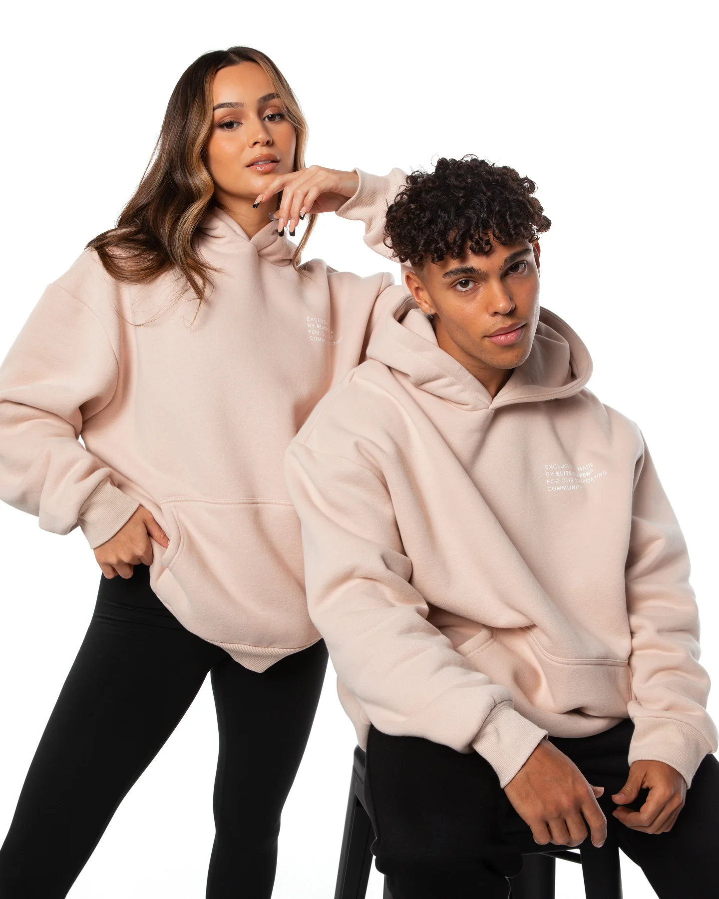 Community Hoodie - Beige - Image 8