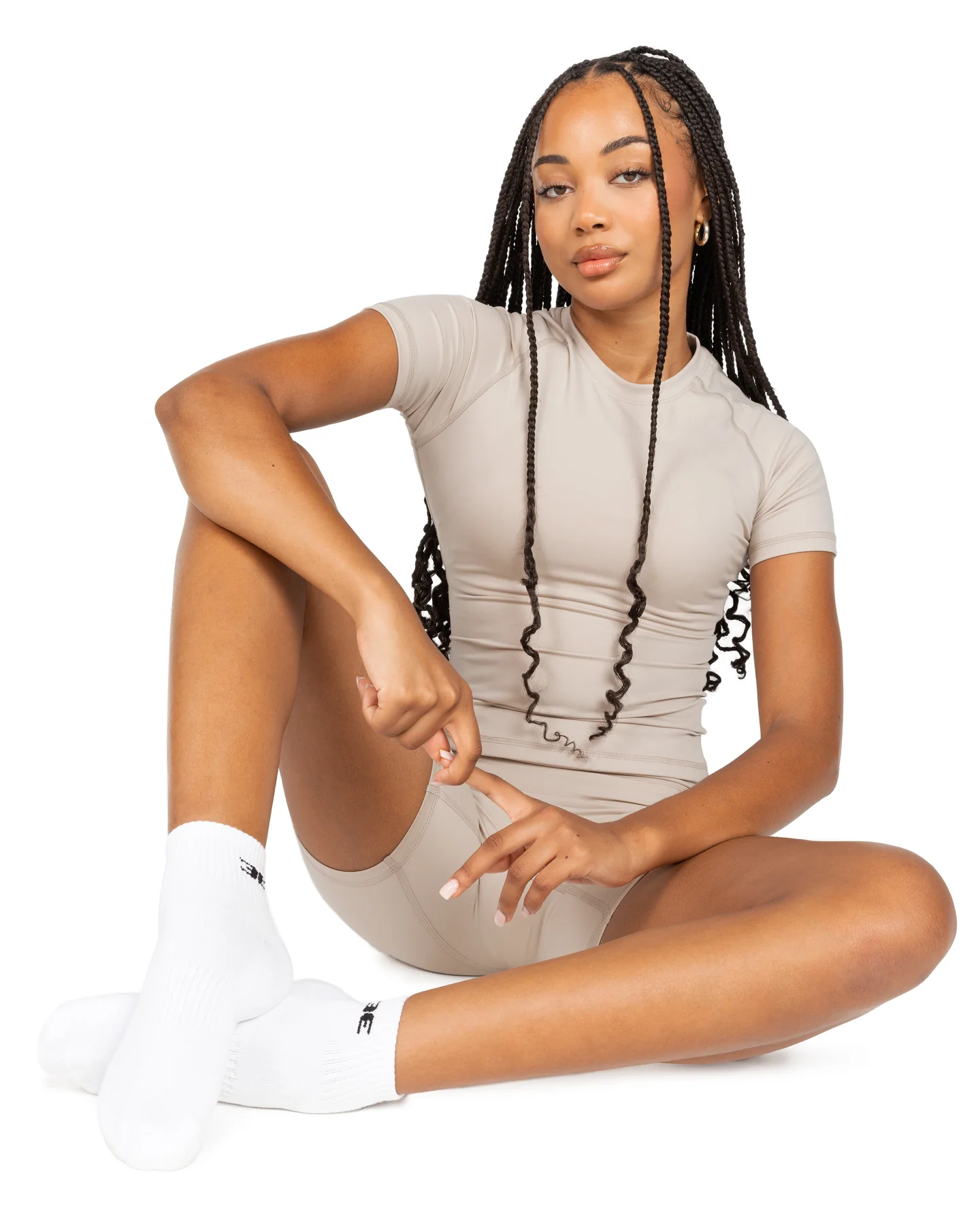 EE Half Crew Socks - White - Image 5