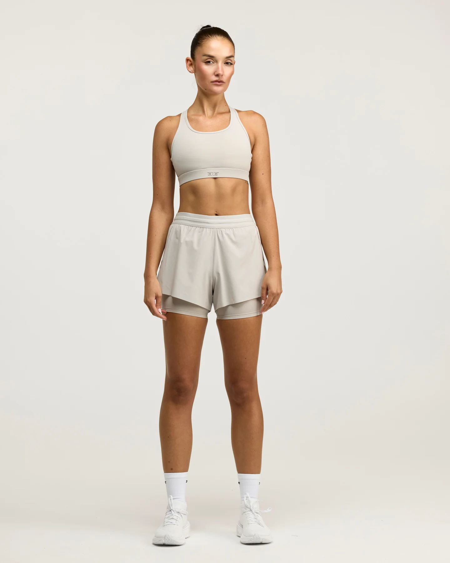 EE Ultra 2 in 1 Shorts - Stone Grey - Image 5