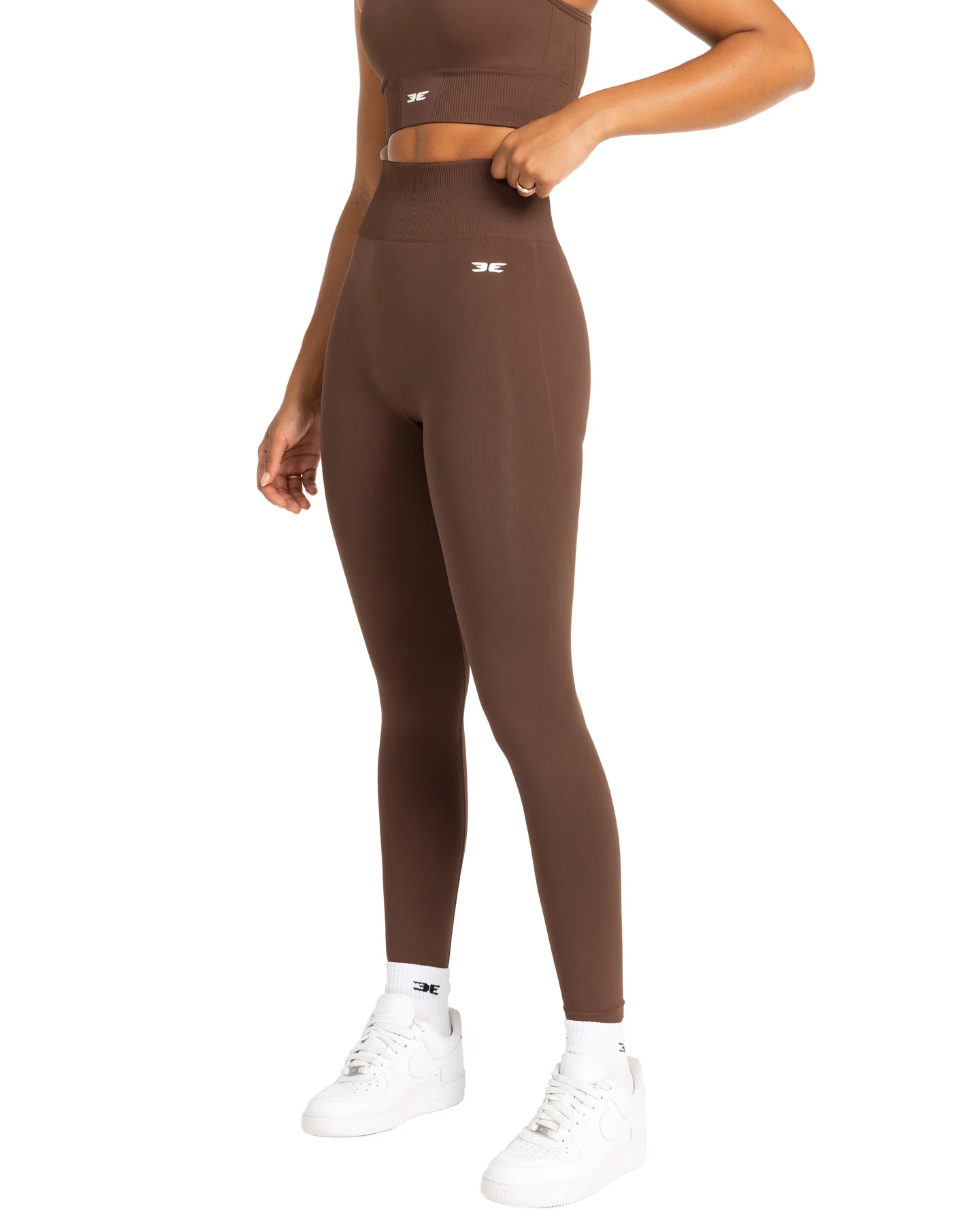 Elite Seamless V1 Leggings - Chocolate - Image 5