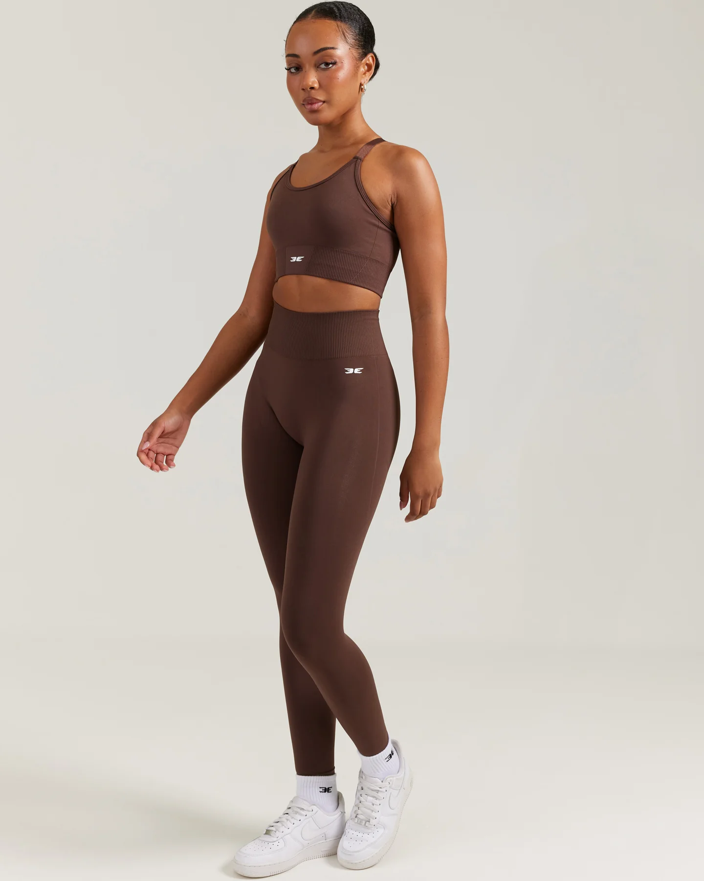 Elite Seamless Leggings - Chocolate - Image 5