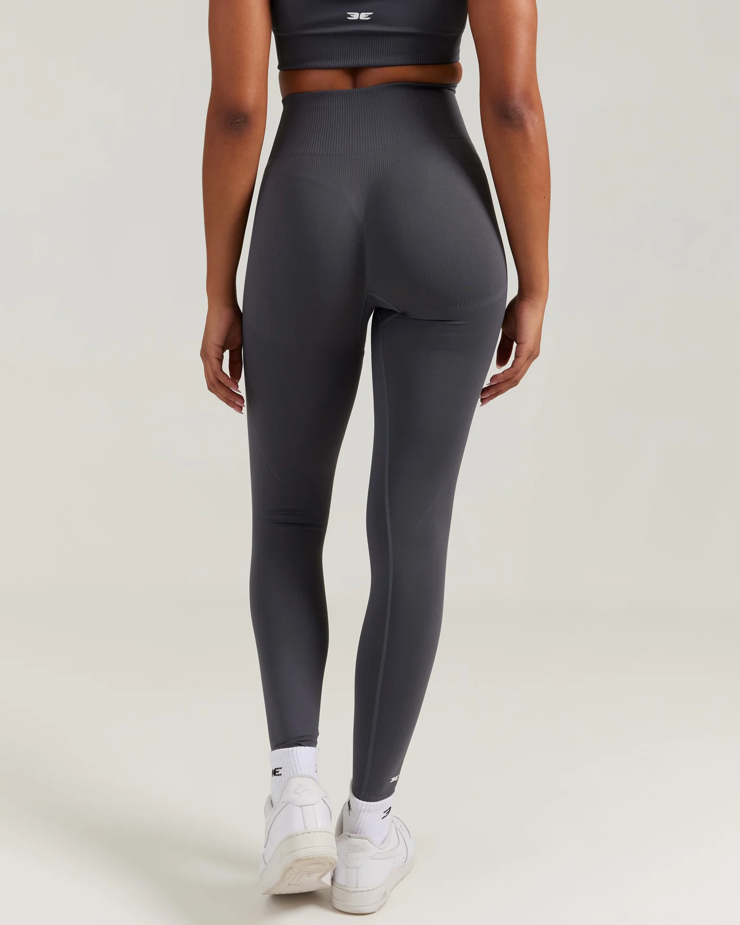 Elite Seamless Leggings - Grey - Image 3