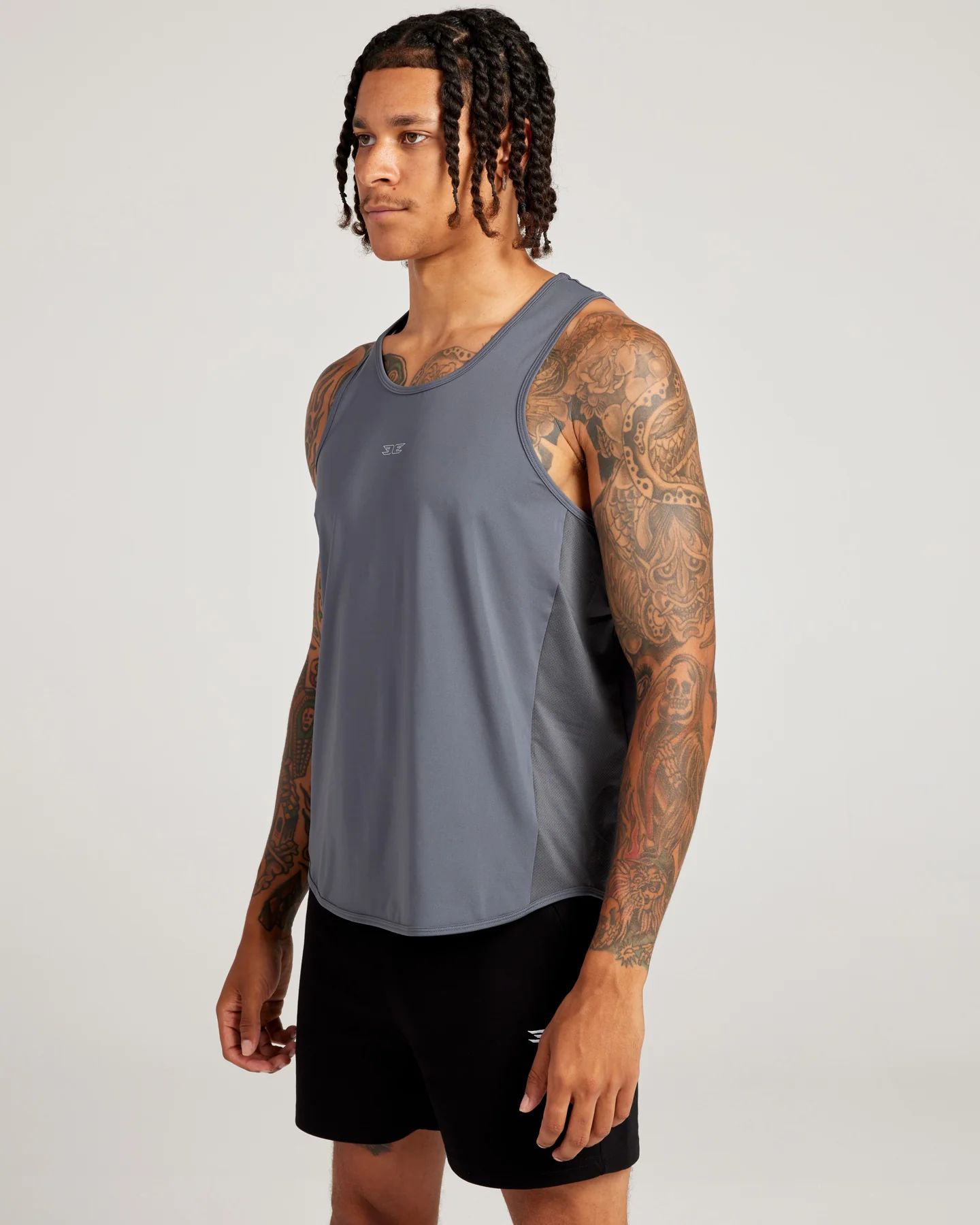 Men's ProSport Singlet - Grey - Image 3