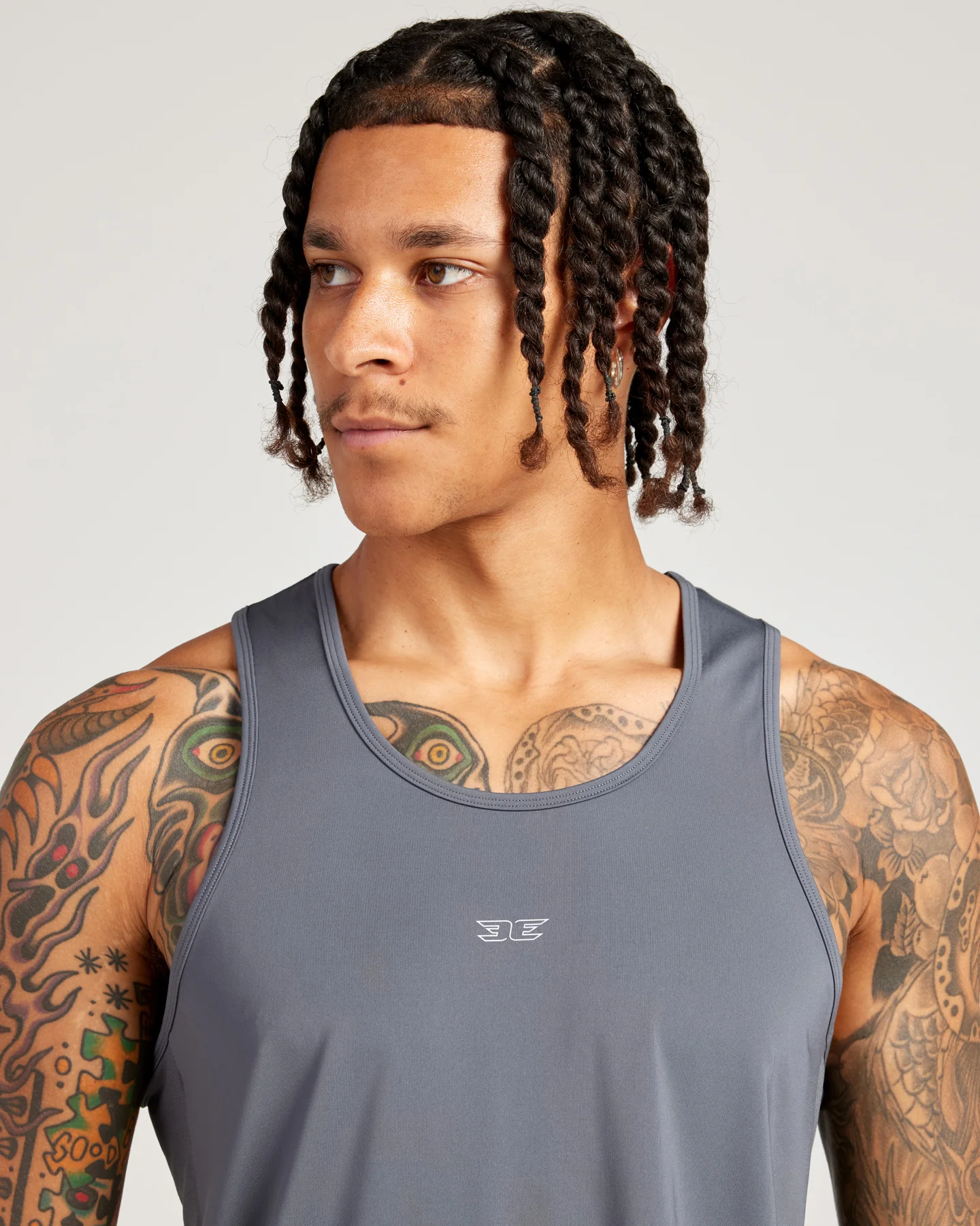 Men's ProSport Singlet - Grey - Image 4