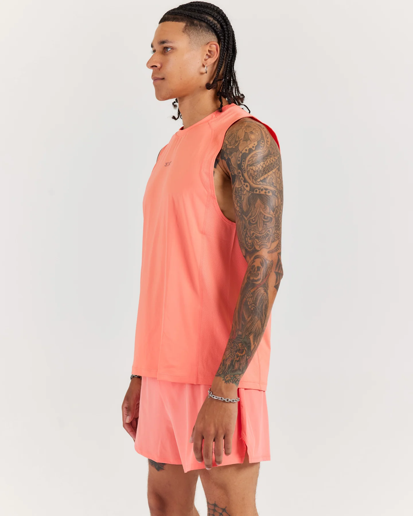 Men's ProSport Tank - Coral - Image 3