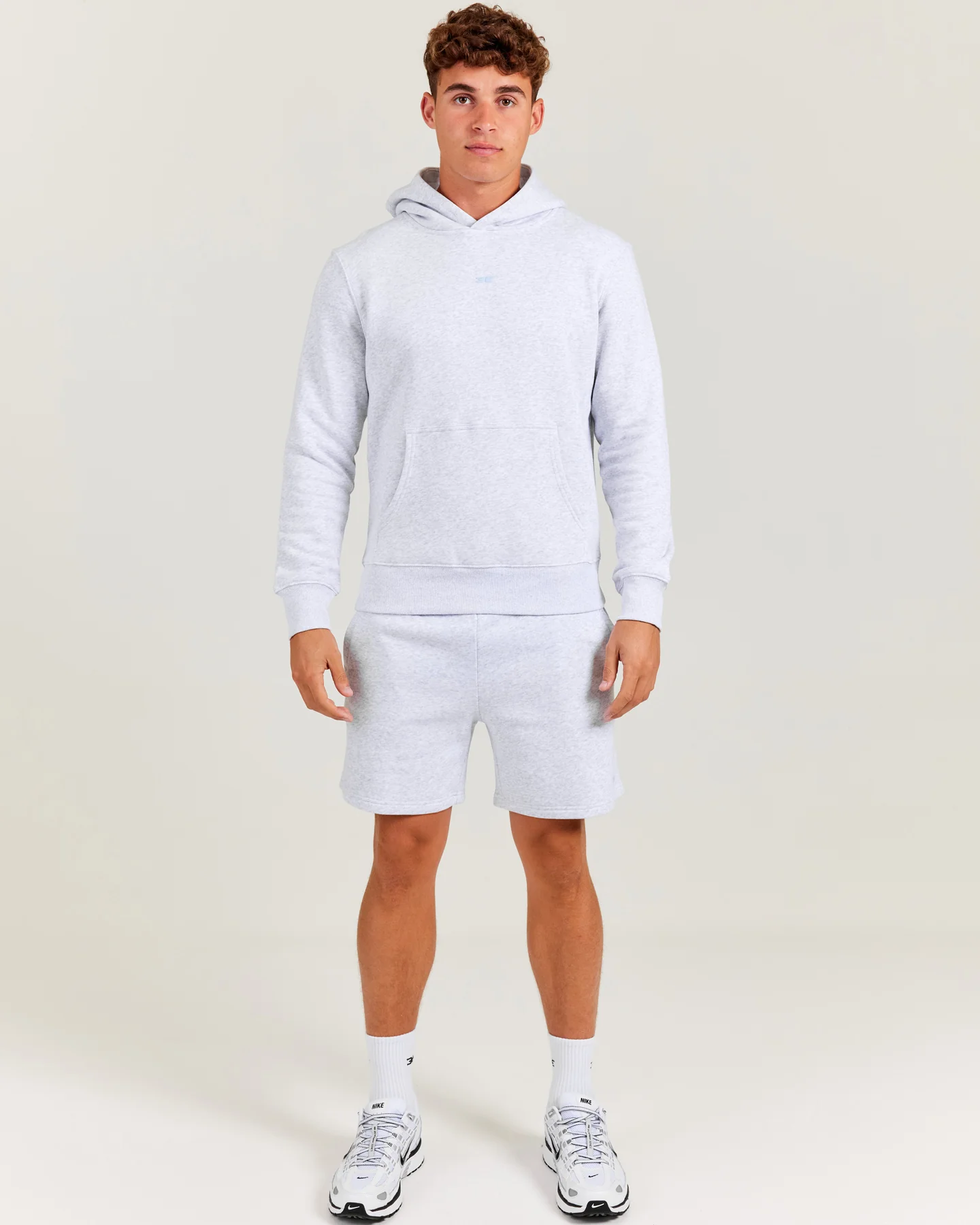 Omni Men's Shorts - Grey Marle/Light Blue - Image 4