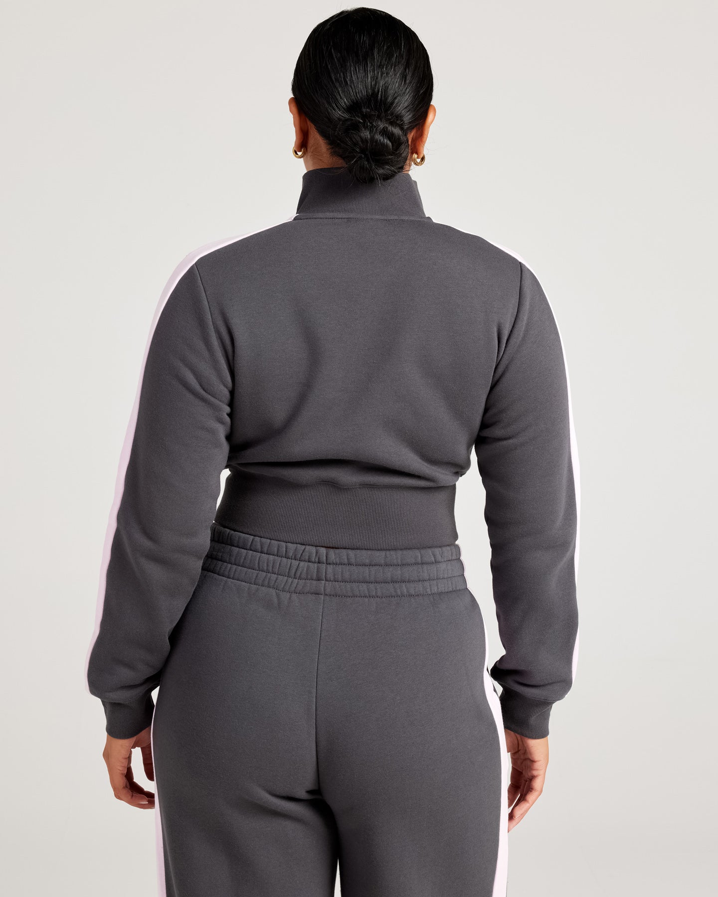 Omni Panel Zip Through - Charcoal/Pink - Image 4