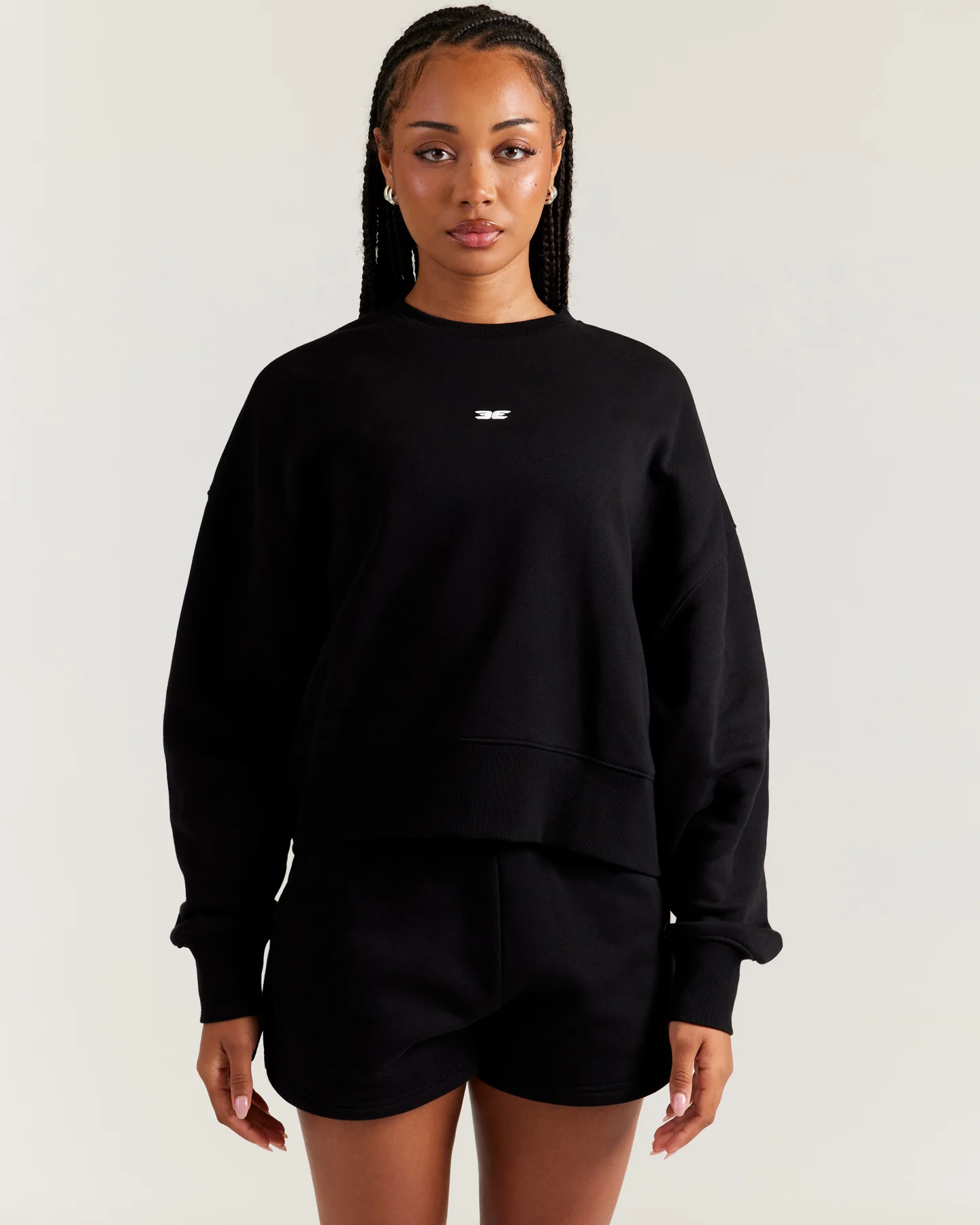 Omni Relaxed Crewneck - Black - Image 4