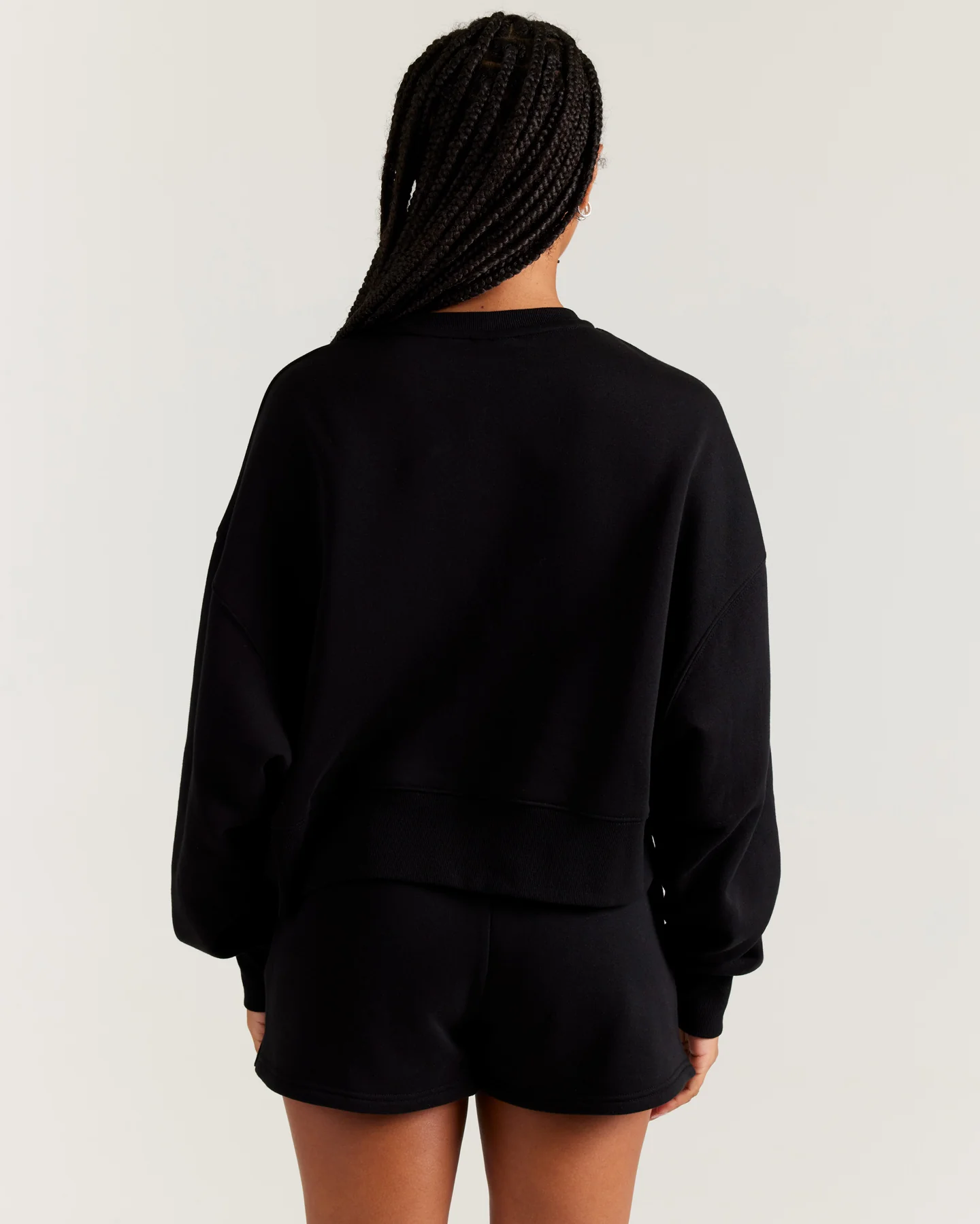 Omni Relaxed Crewneck - Black - Image 6