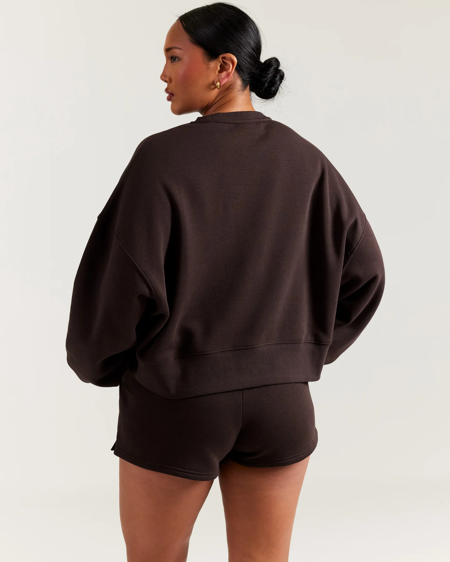 Omni Relaxed Crewneck - Coffee Bean - Image 6
