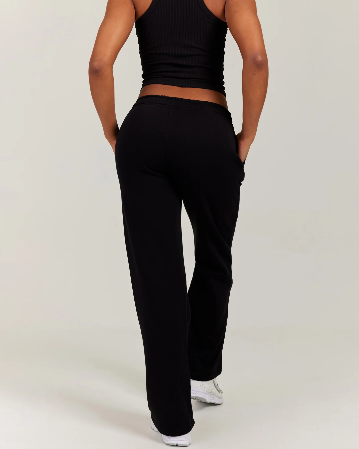 Omni Straight Leg Trackpants - Black - Image 3