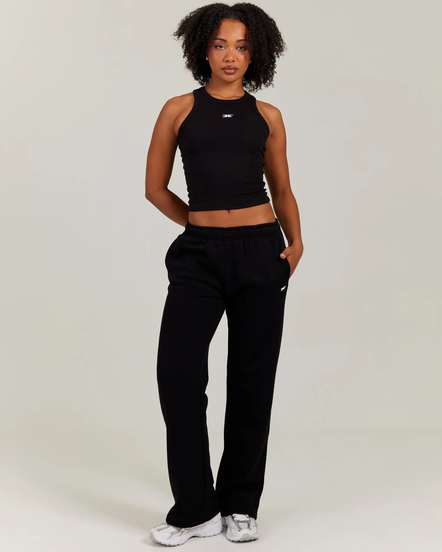 Omni Straight Leg Trackpants - Black - Image 4