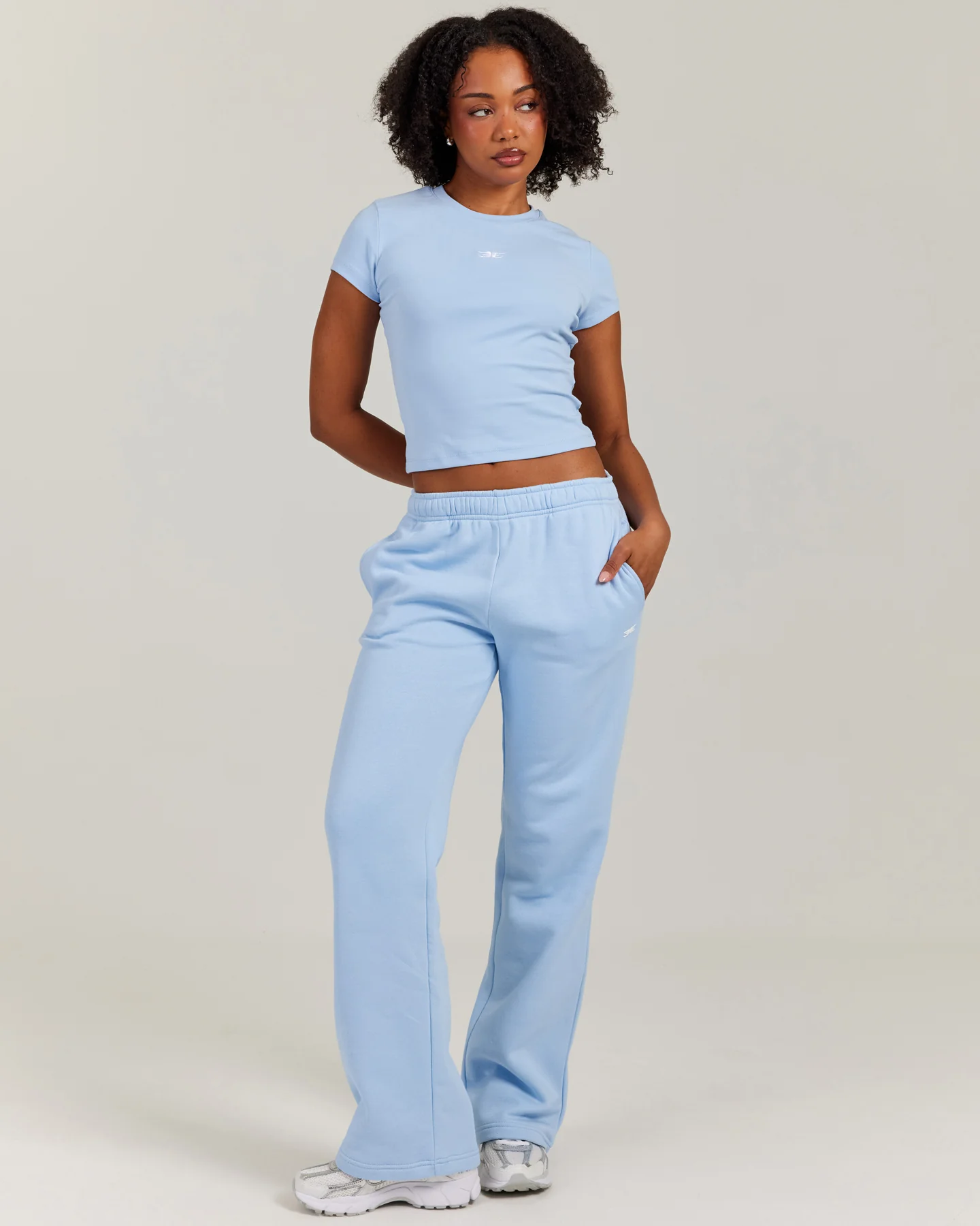 Omni Straight Leg Trackpants - Light Blue - Image 4