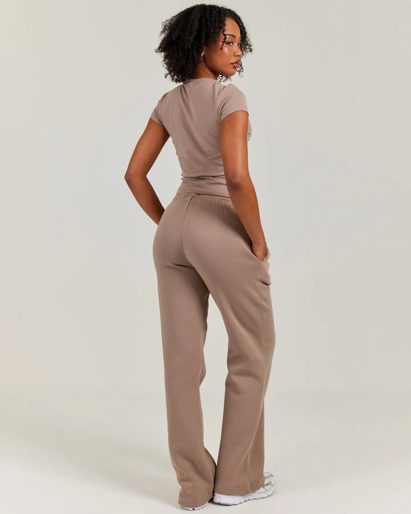 Omni Straight Leg Trackpants - Toasted Cashew - Image 6