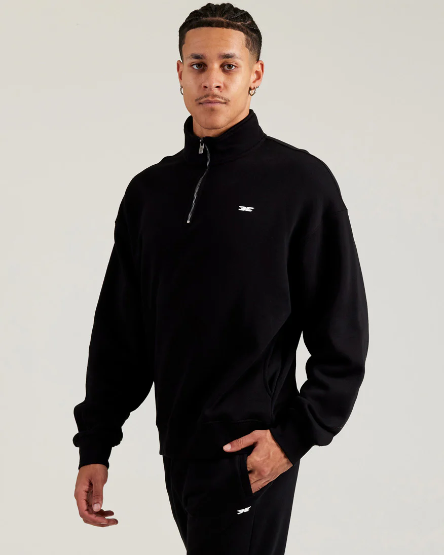 Omni Unisex 1/4 Zip - Black - Image 8
