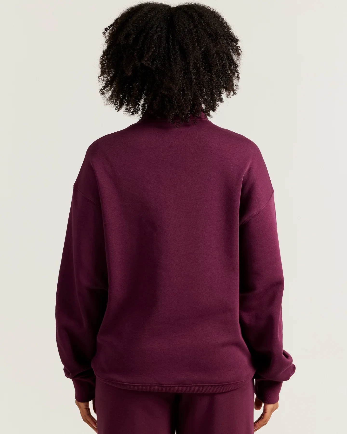 Omni Unisex 1/4 Zip - Cherry Cola - Image 3