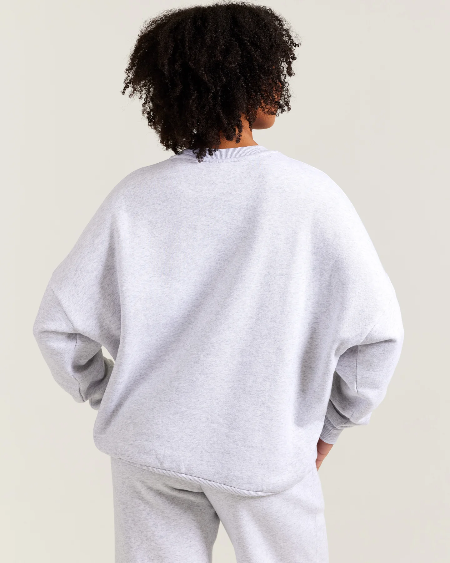 Omni Unisex Crewneck - Grey Marle/Cherry Cola - Image 3