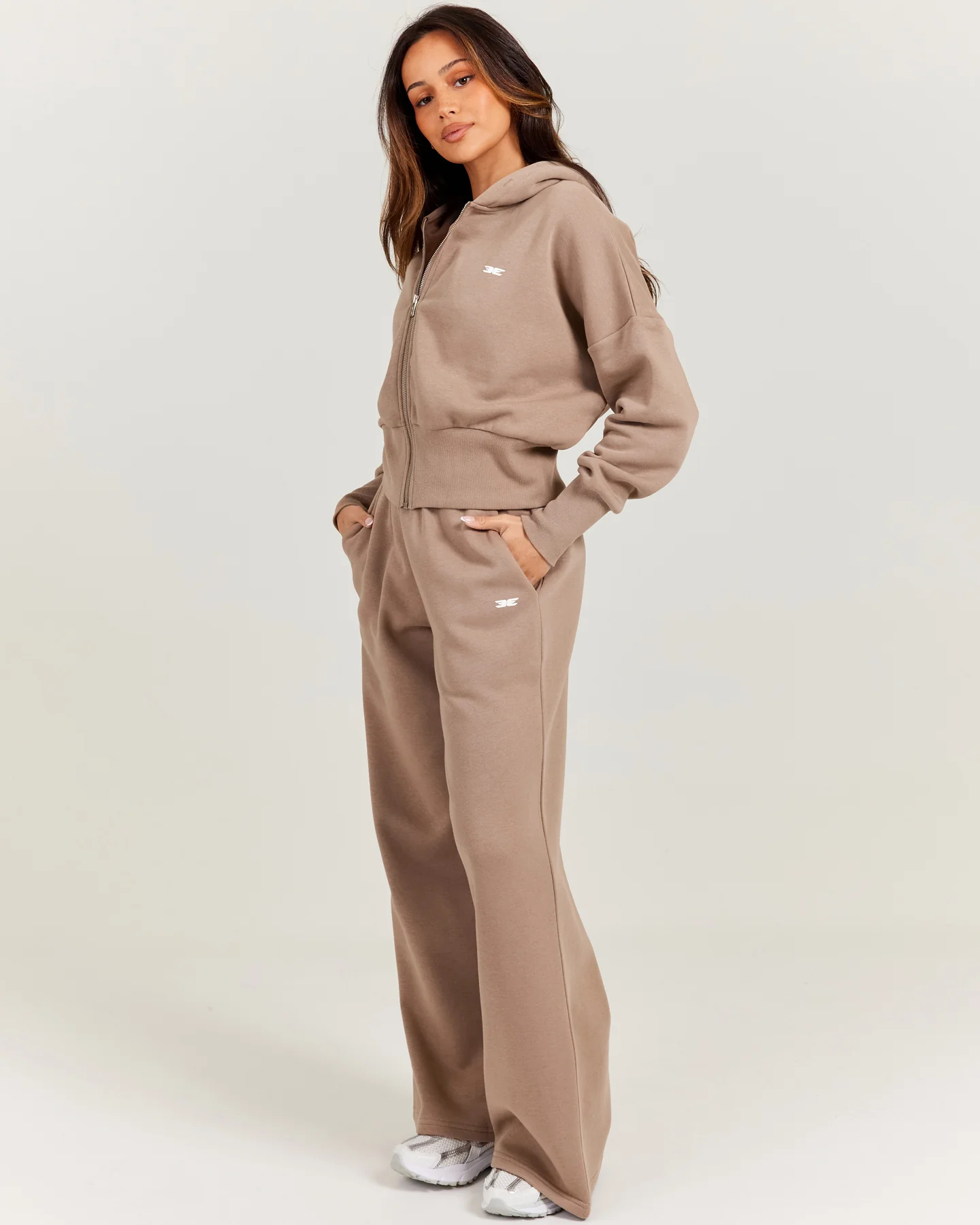 Omni Wide Leg Trackpants - Toasted Cashew - Image 5