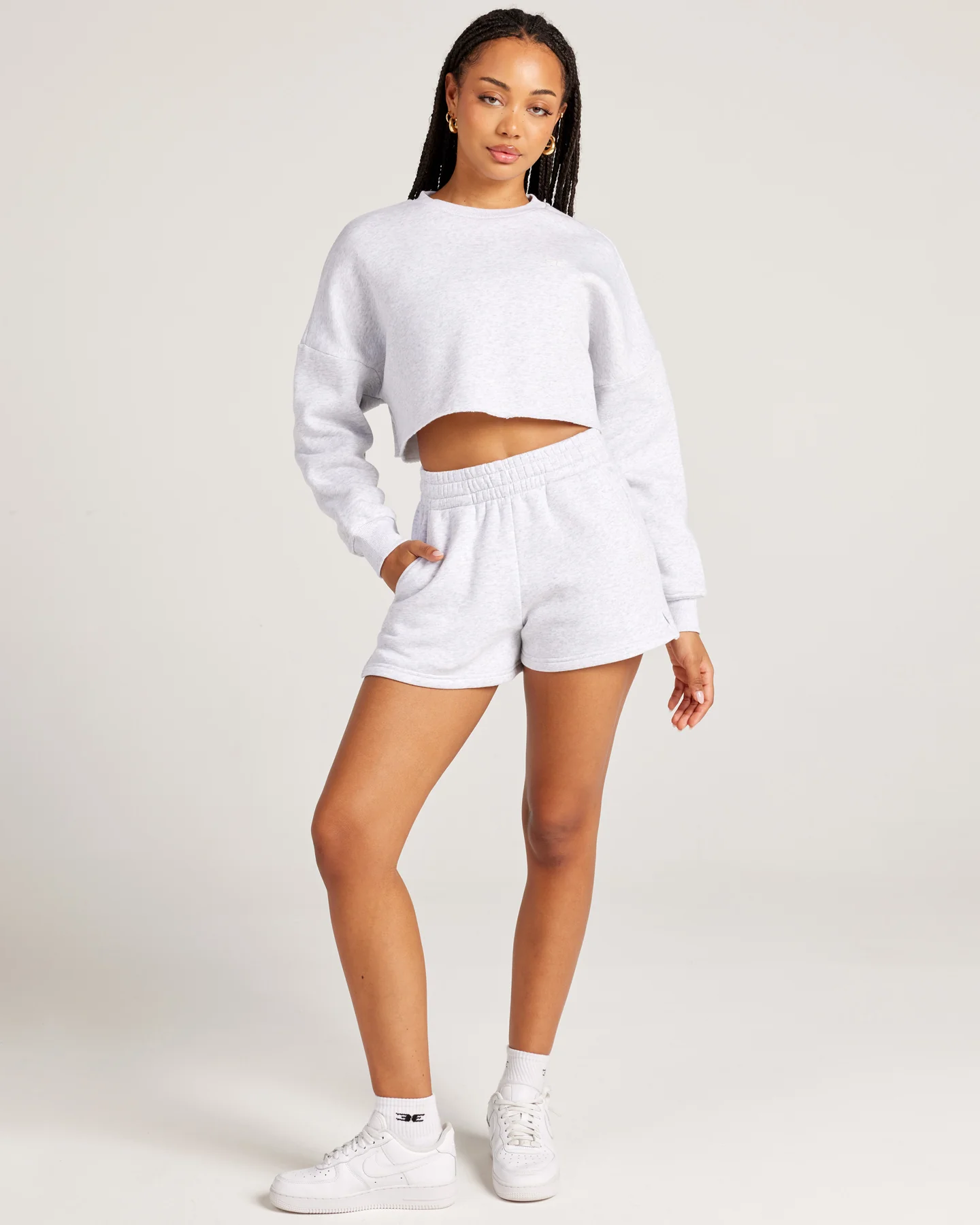 Omni Women's Shorts - Grey Marle/Grey Marle - Image 5