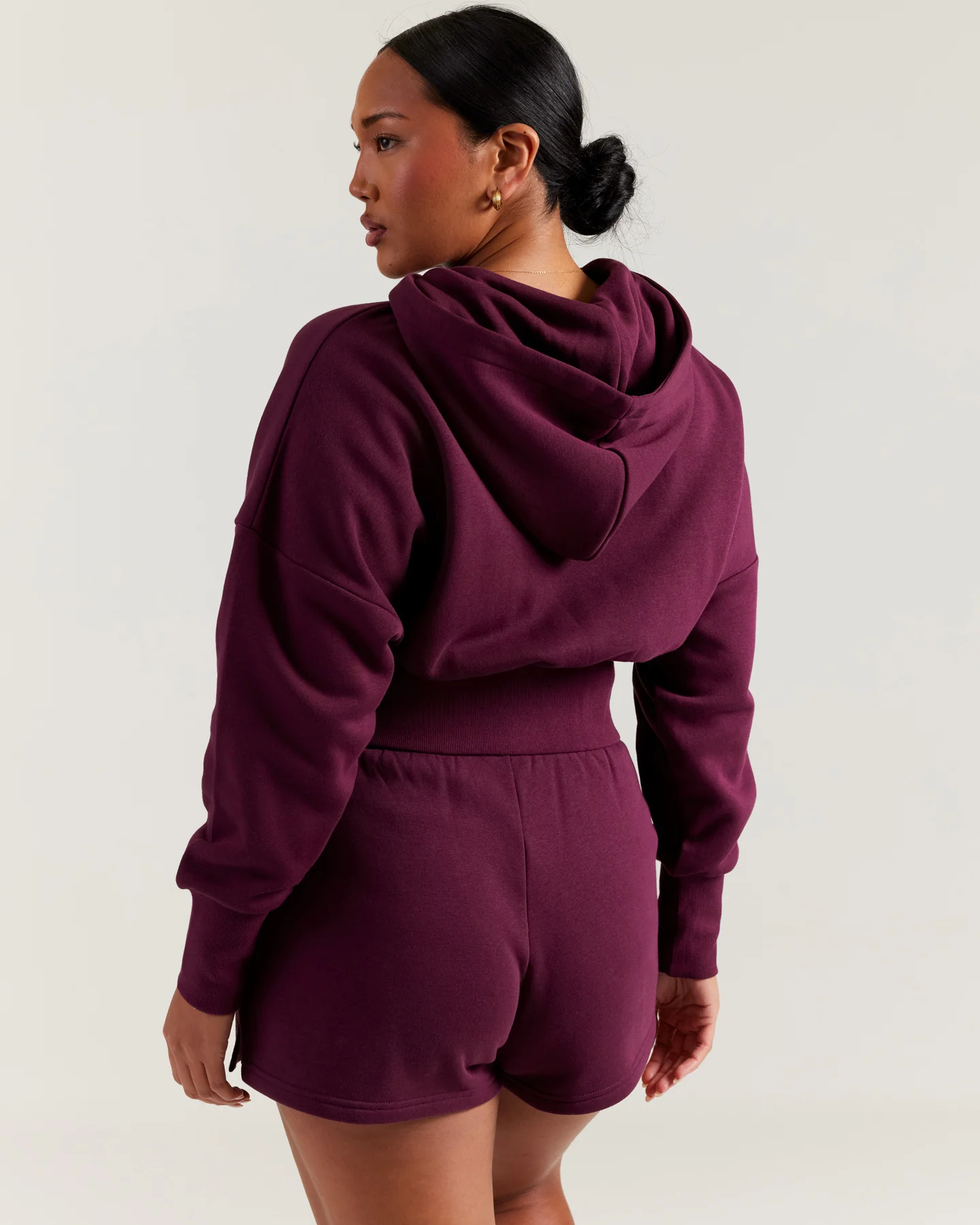Omni Zip Through Hoodie - Cherry Cola - Image 6