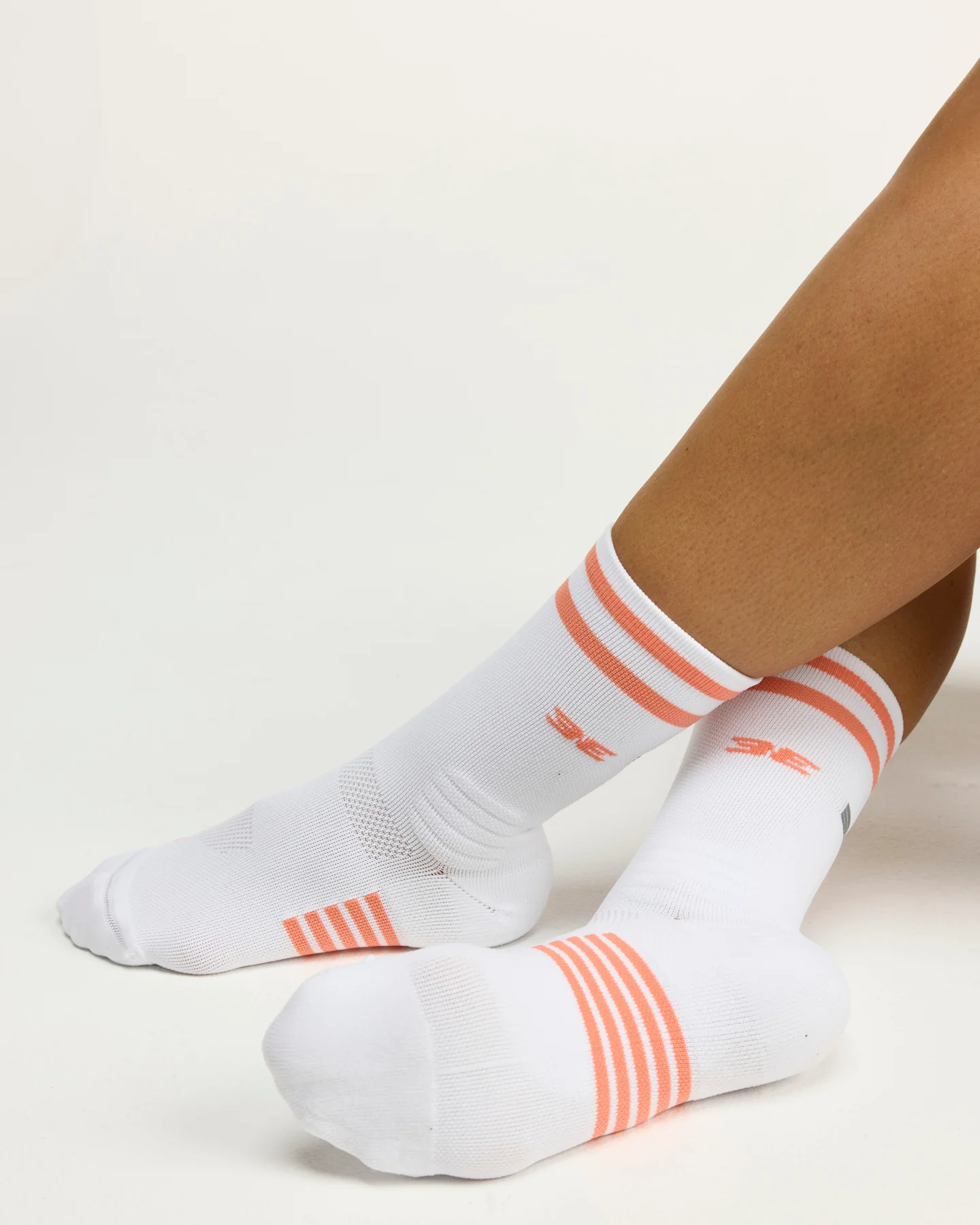 Performance Socks - Coral/White - Image 3