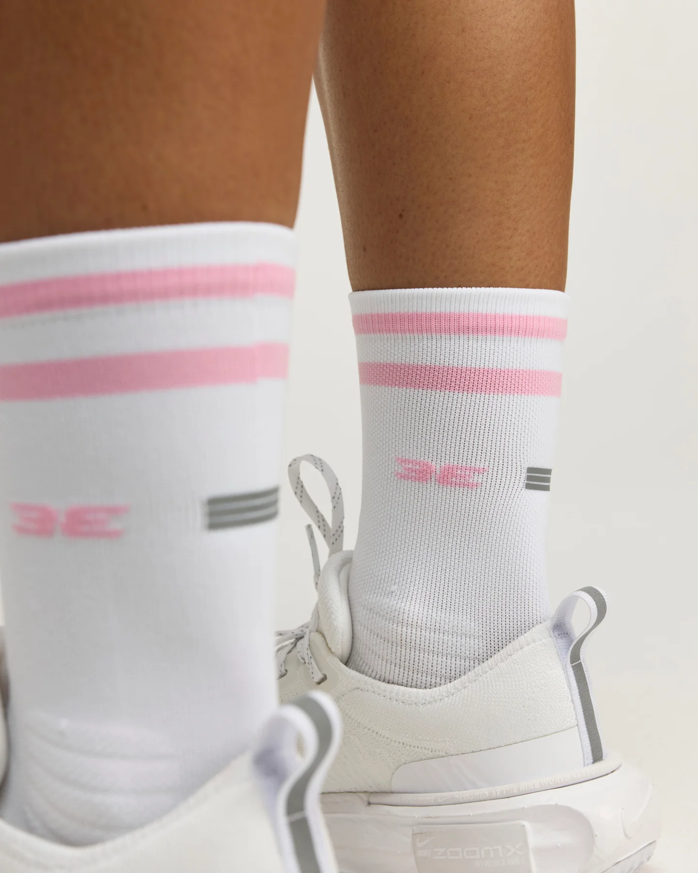Performance Socks - Pink/White - Image 4