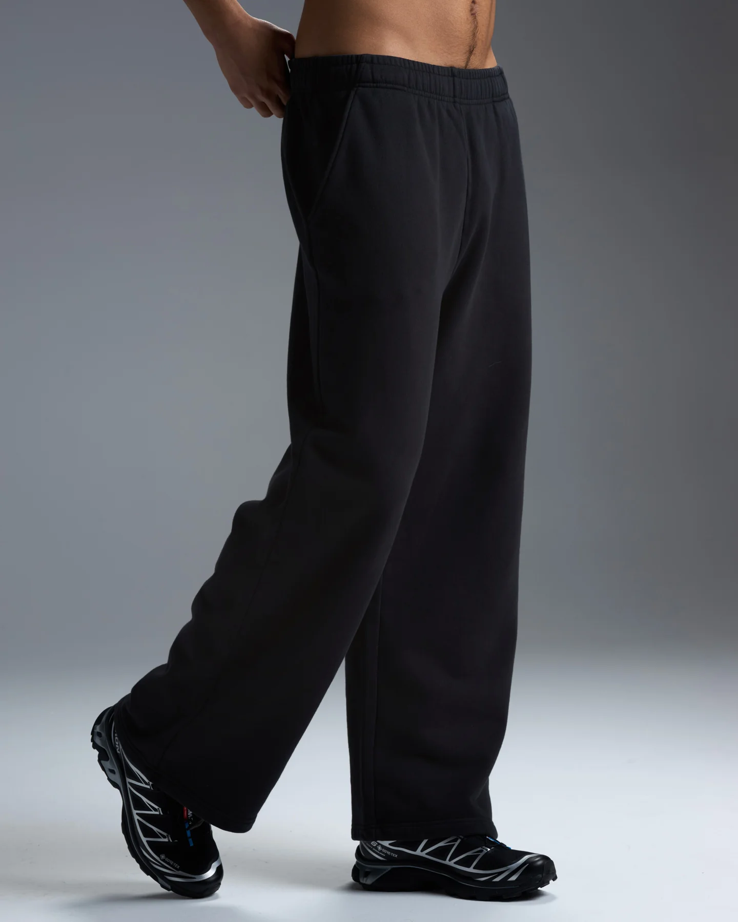 Premium Heavyweight Men's Straight Leg Pants - Black - Image 7