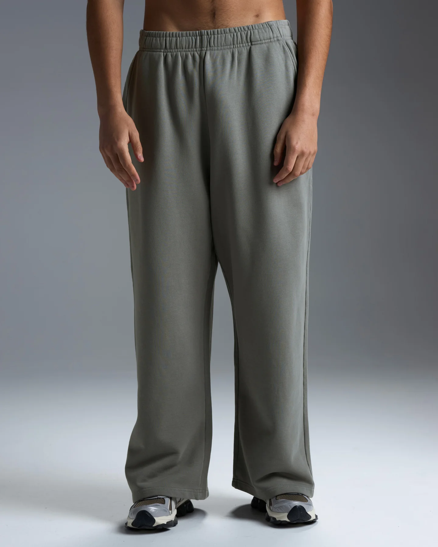 Premium Heavyweight Men's Straight Leg Pants - Fog Green - Image 5