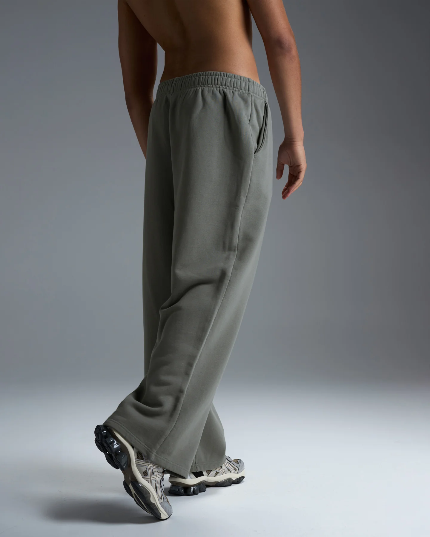 Premium Heavyweight Men's Straight Leg Pants - Fog Green - Image 6