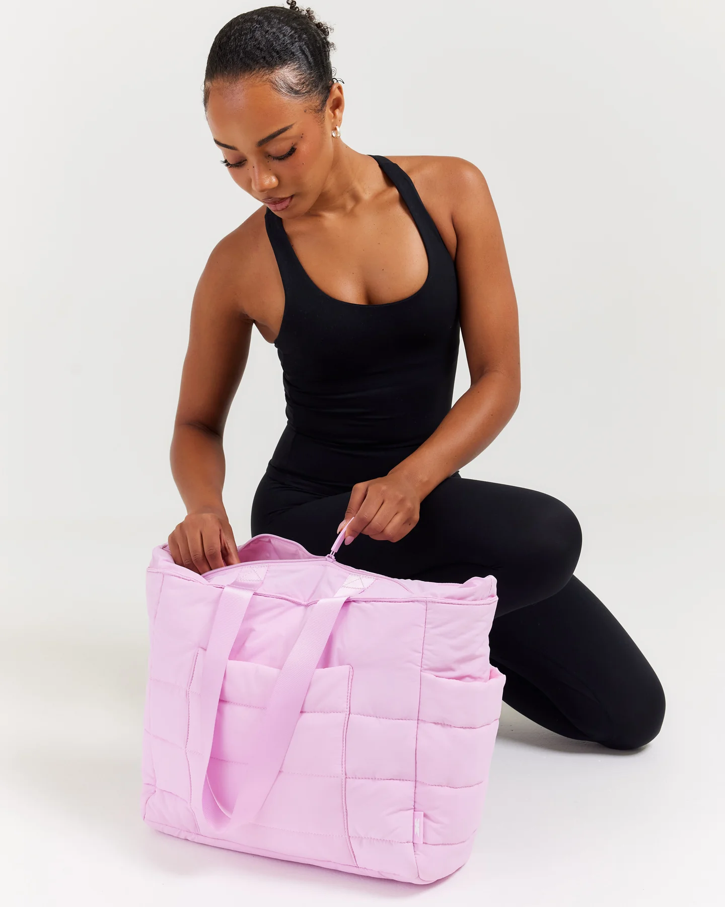 Puffer Tote - Pink - Image 5