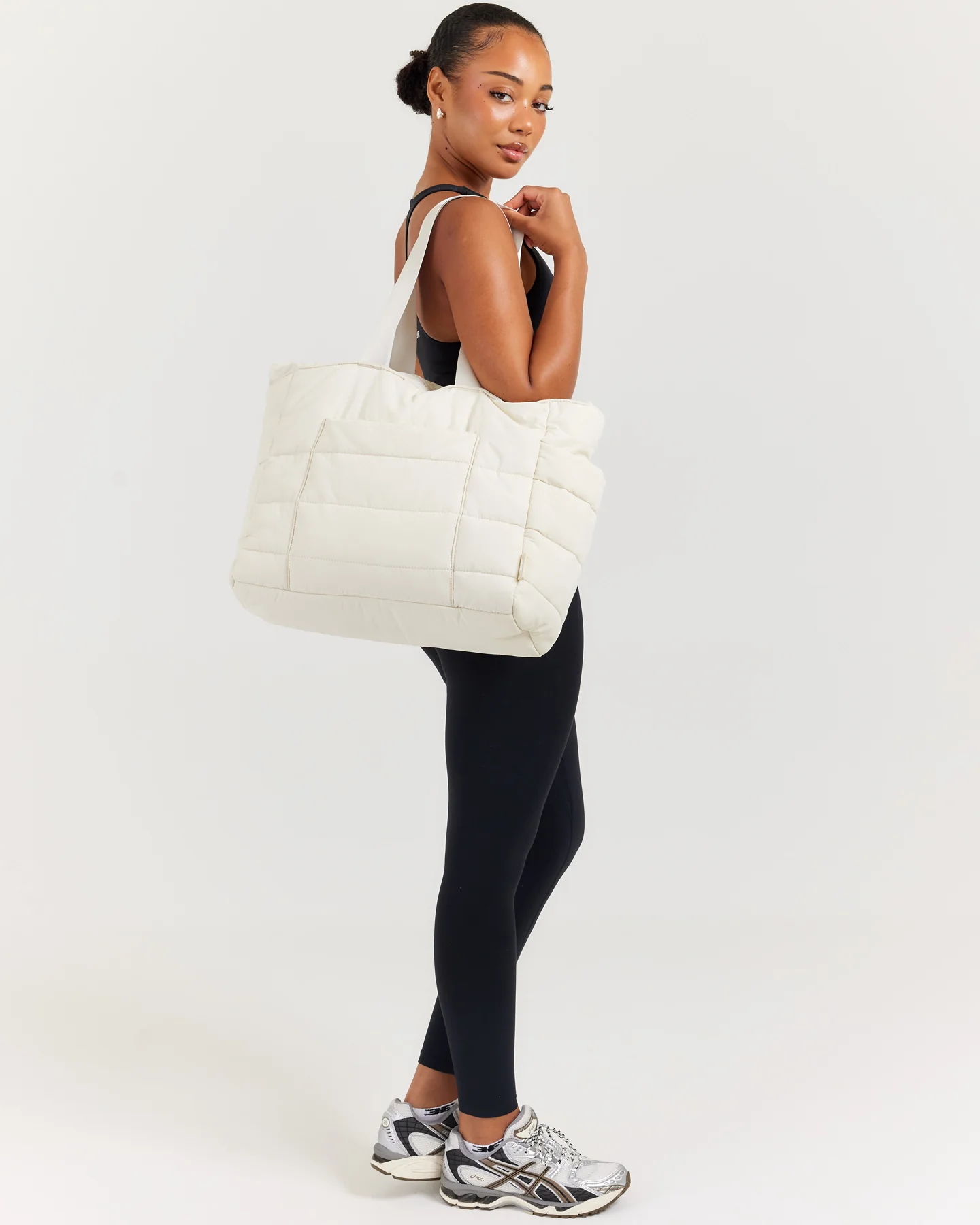 Puffer Tote - Bone - Image 4