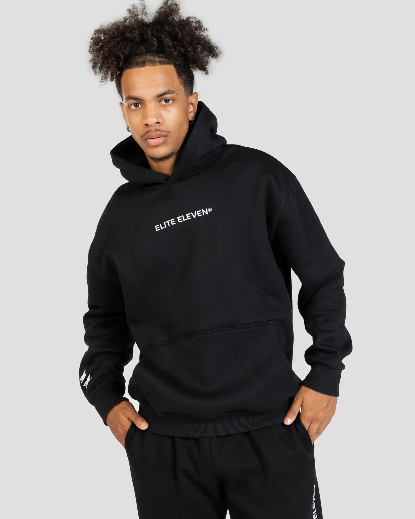 Registered Hoodie - Black/White - Image 3