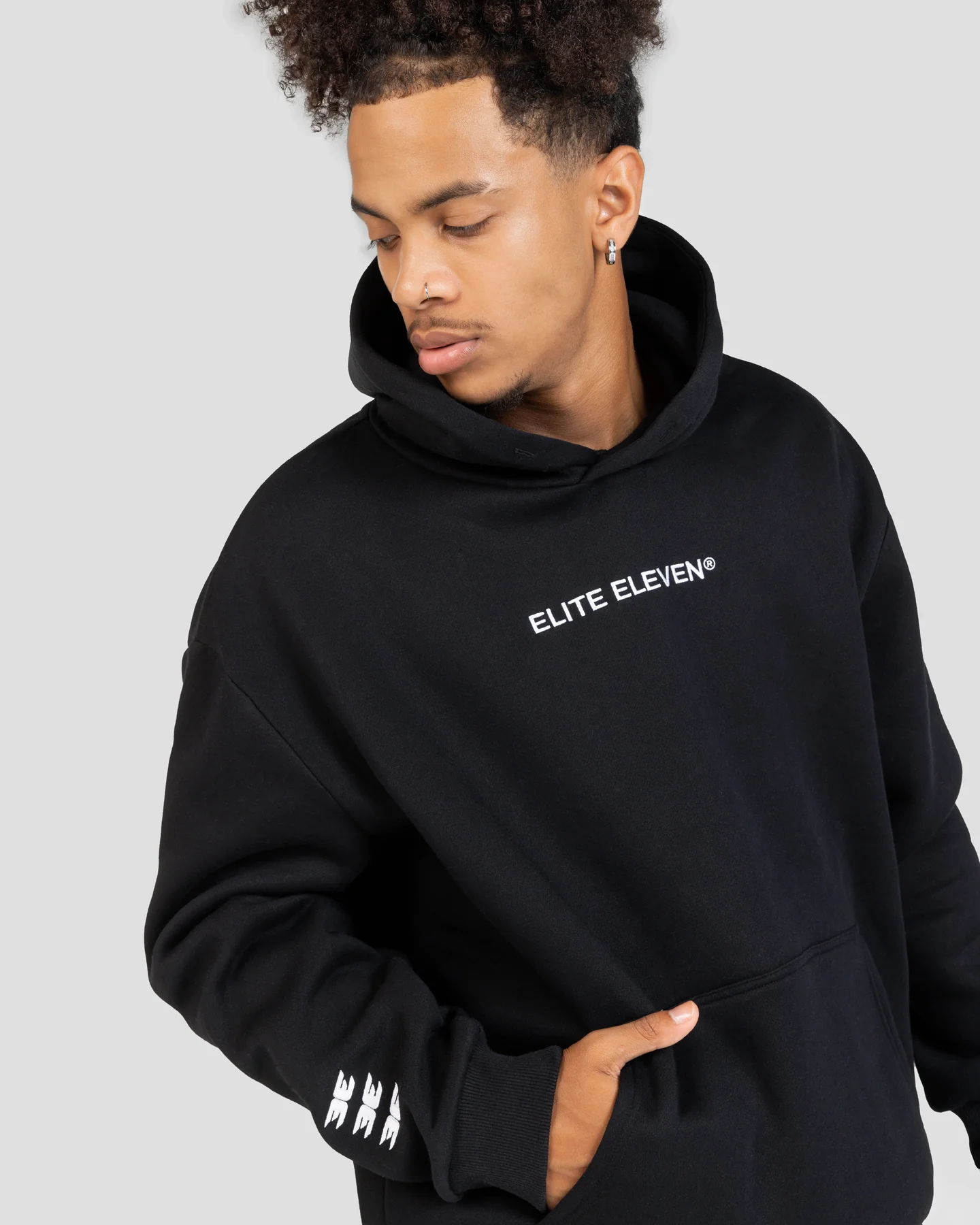 Registered Hoodie - Black/White - Image 6